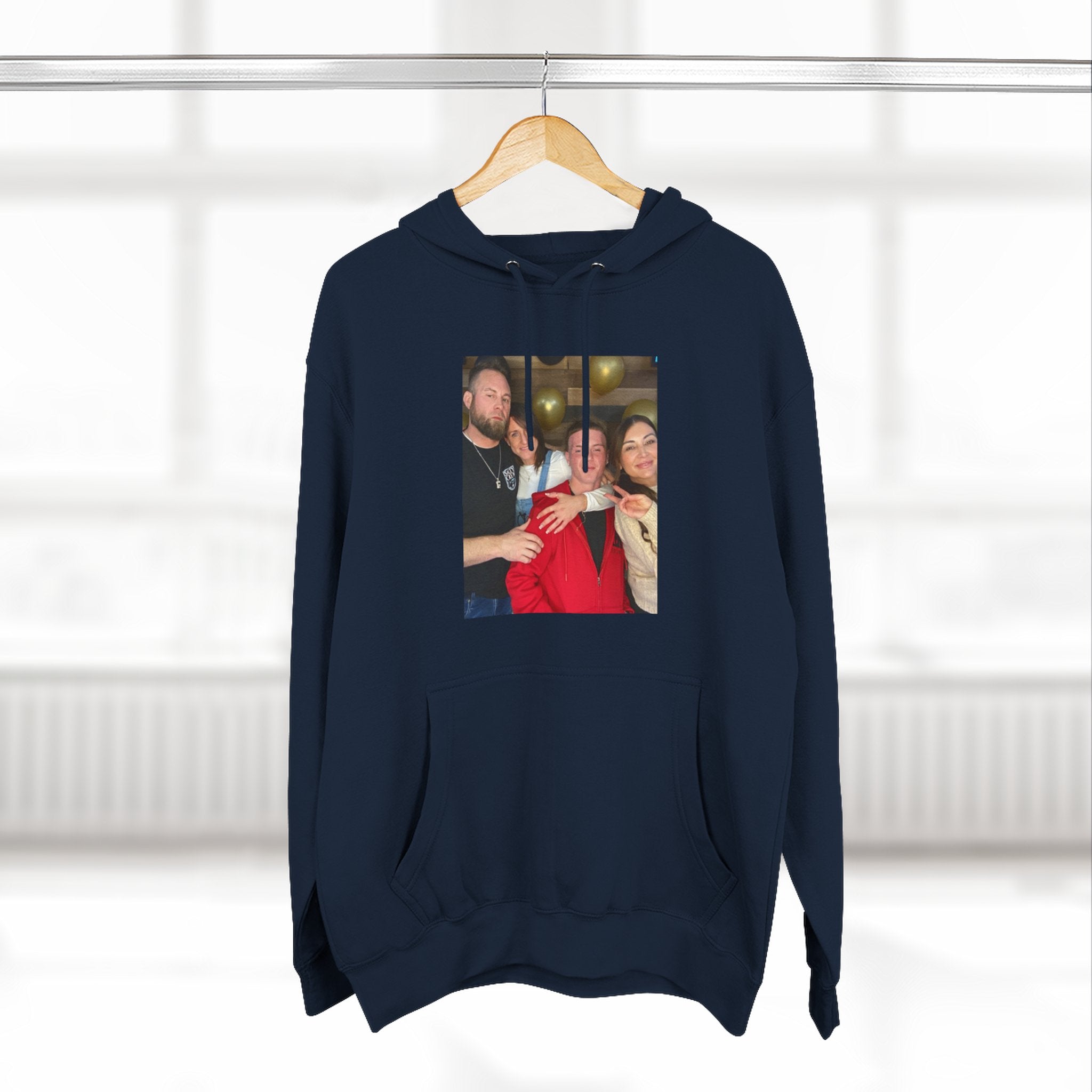 Family!!     Photo Collage Fleece Hoodie - Custom Group Portrait Pullover