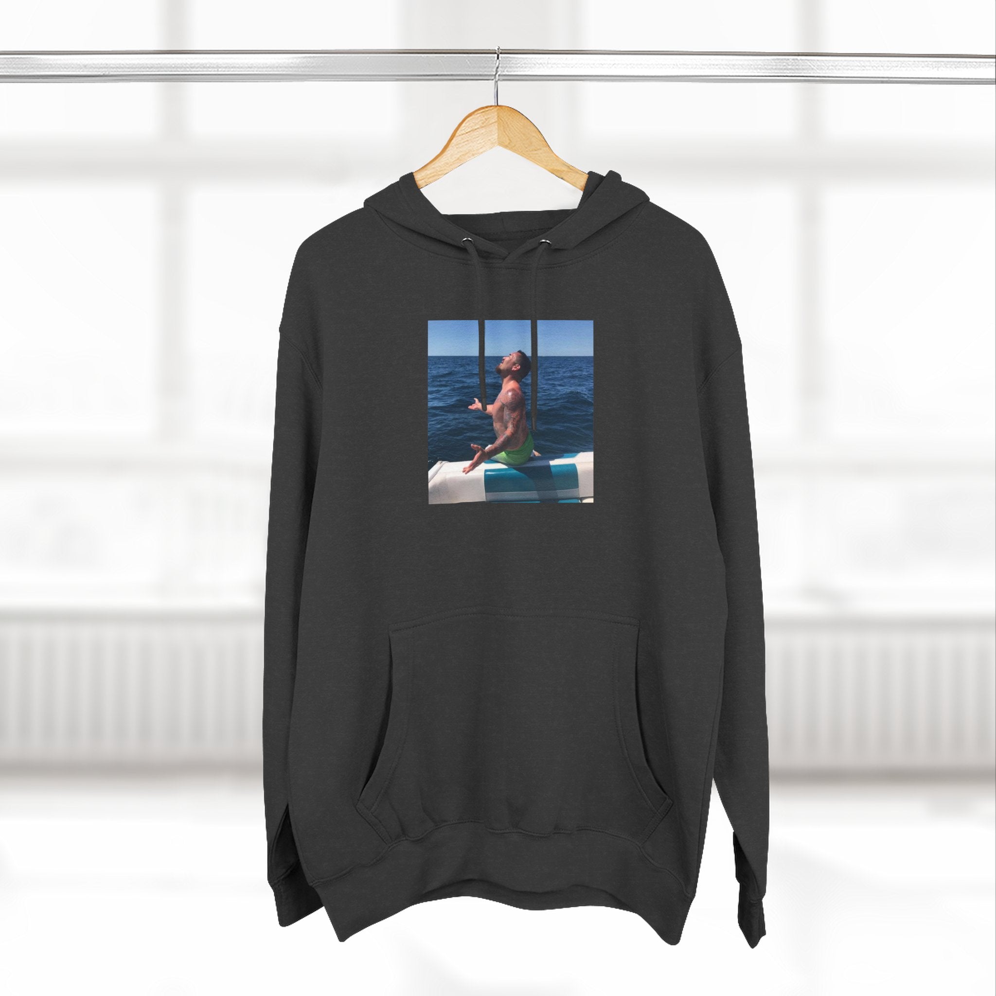 Fishy Out Of Water Hoodie — Ocean Boat Summer Vibes Fleece Pullover