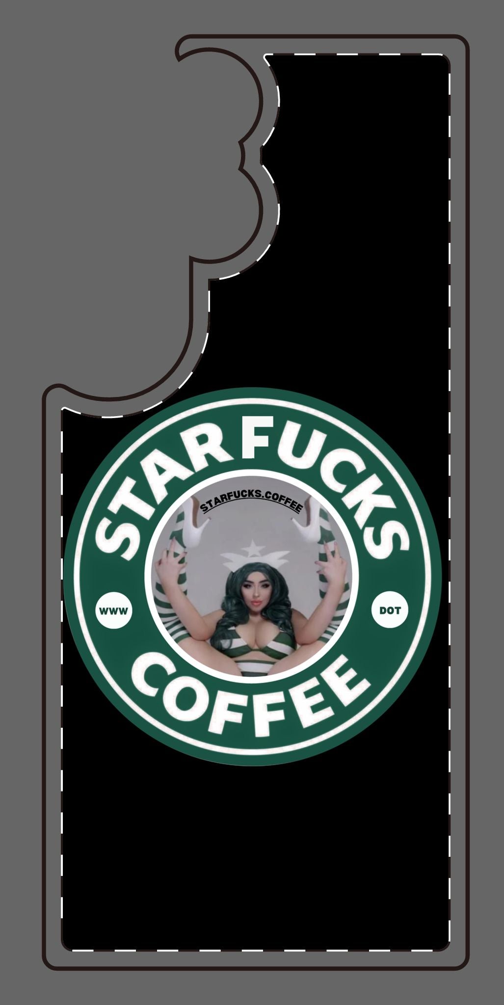 Phone Case — 'StarFucks.Coffee' Parody Logo starfucks.coffee Protective Cover