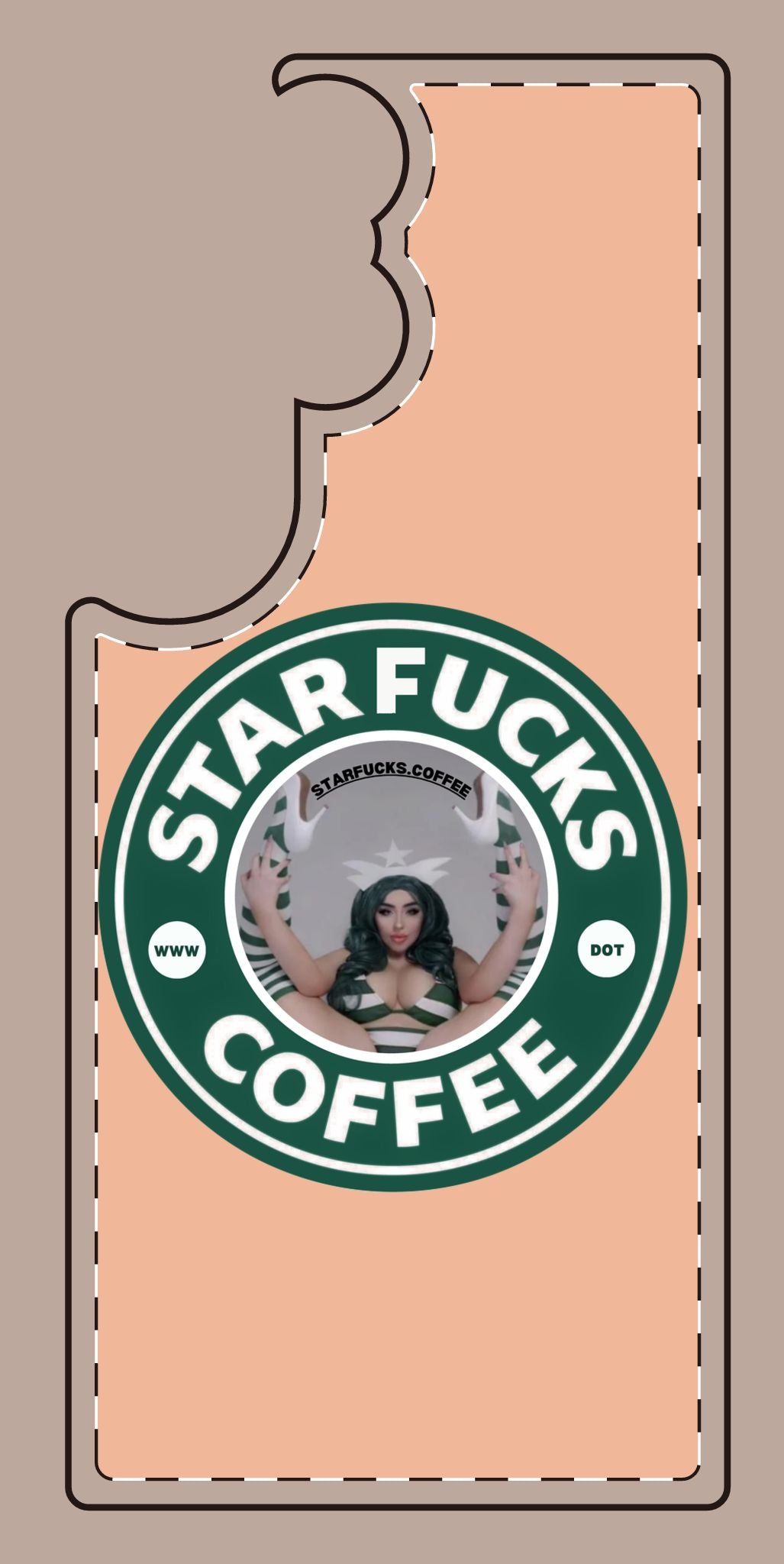 Phone Case — 'StarFucks.Coffee' Parody Logo starfucks.coffee Protective Cover