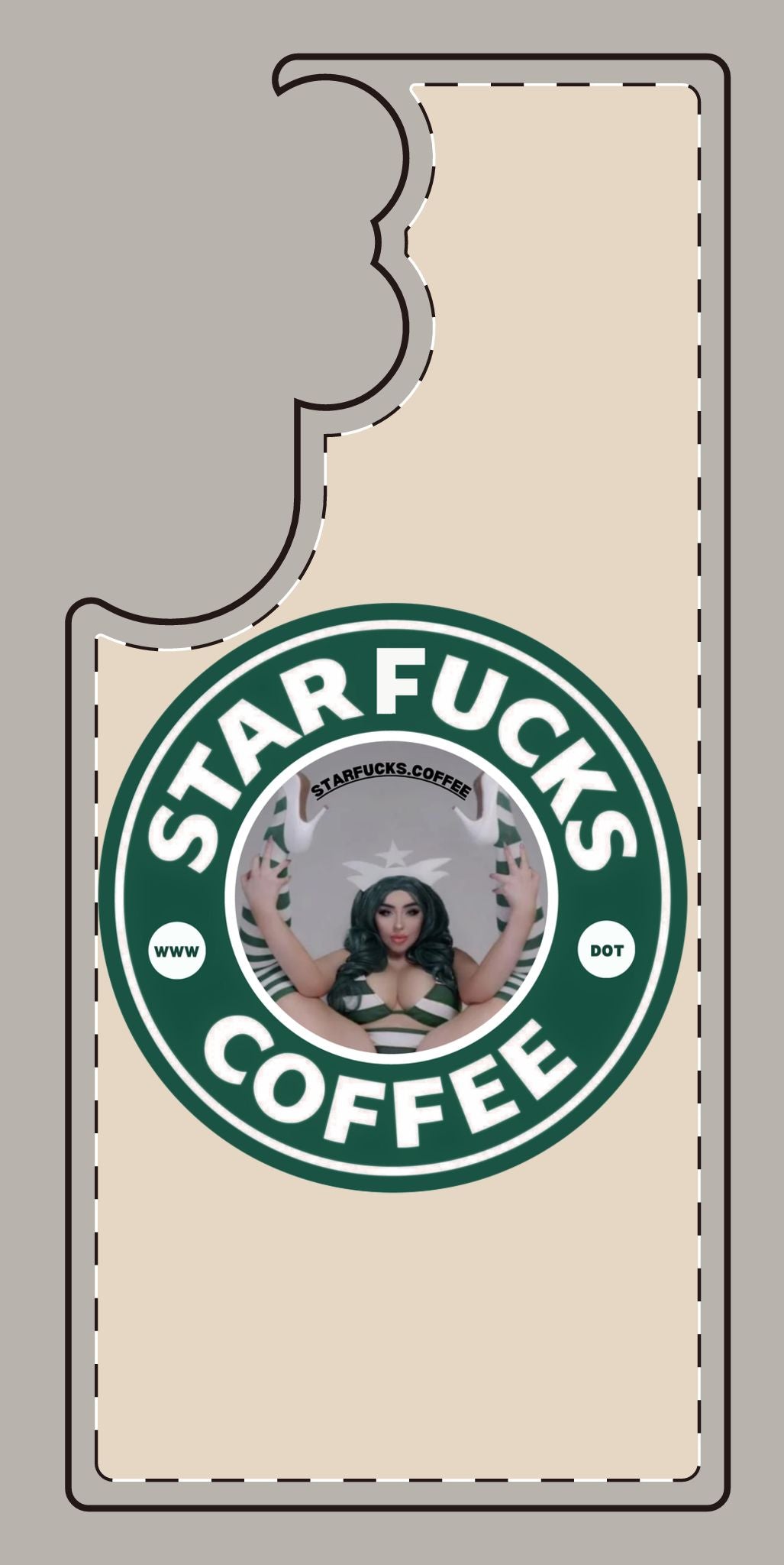 Phone Case — 'StarFucks.Coffee' Parody Logo starfucks.coffee Protective Cover