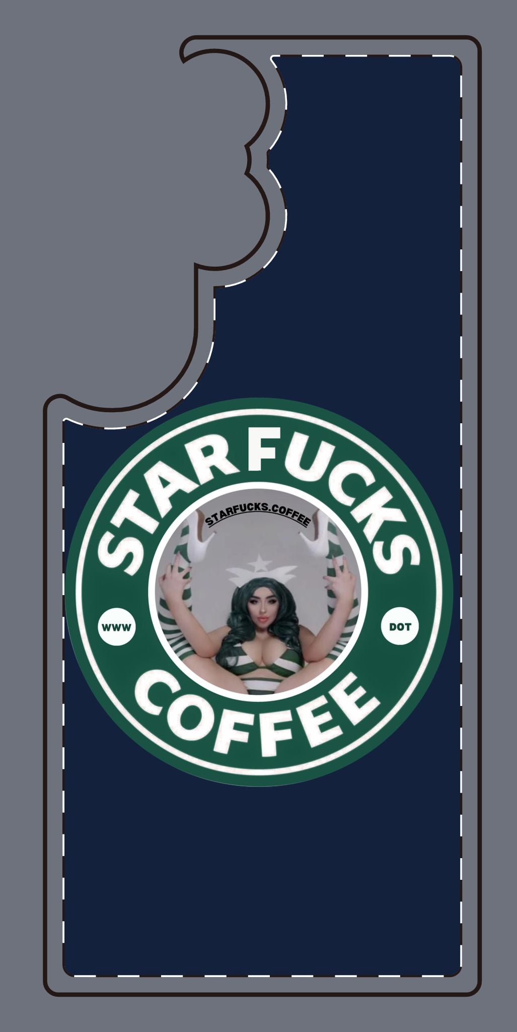 Phone Case — 'StarFucks.Coffee' Parody Logo starfucks.coffee Protective Cover