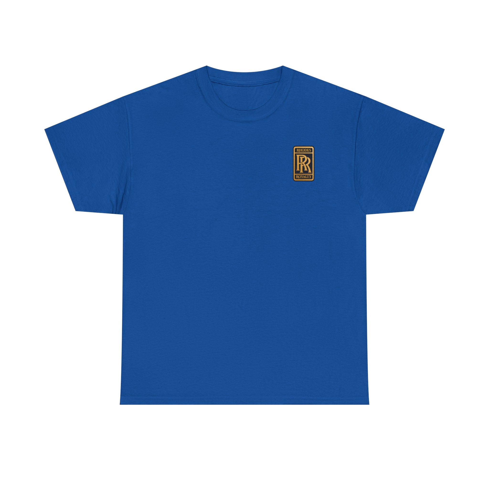 Rhodes Royalty Family Crest- Luxury Monogram T-Shirt — Small Chest Patch "RR"