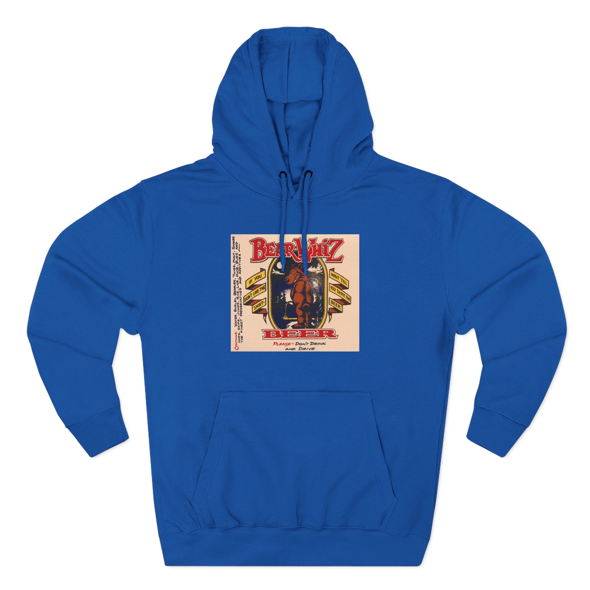 Bear Whiz Beer Original Brew Hoodie - "Bluegrass Revival" Music Poster Design