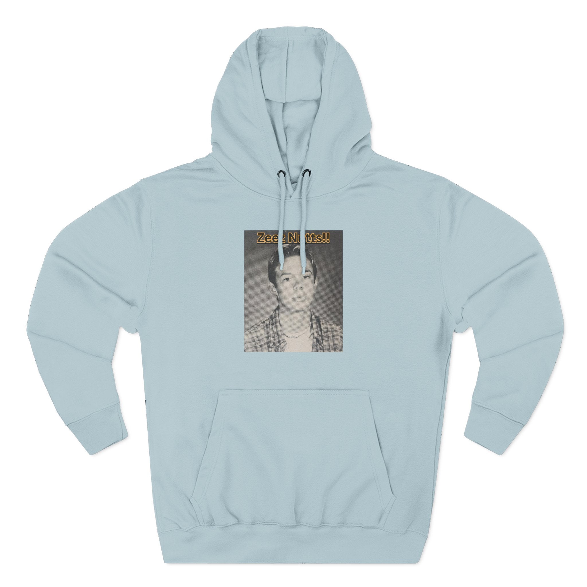 Zee'z Nutts!!   Vintage Portrait Hoodie — 'ZeeNutty' Photo Graphic Pullover