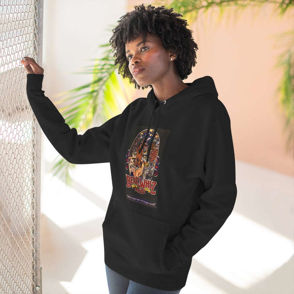 Bear Whiz Beer 3 Hoodie — 'Burning Jazz' Retro Concert Poster Fleece Hoodie