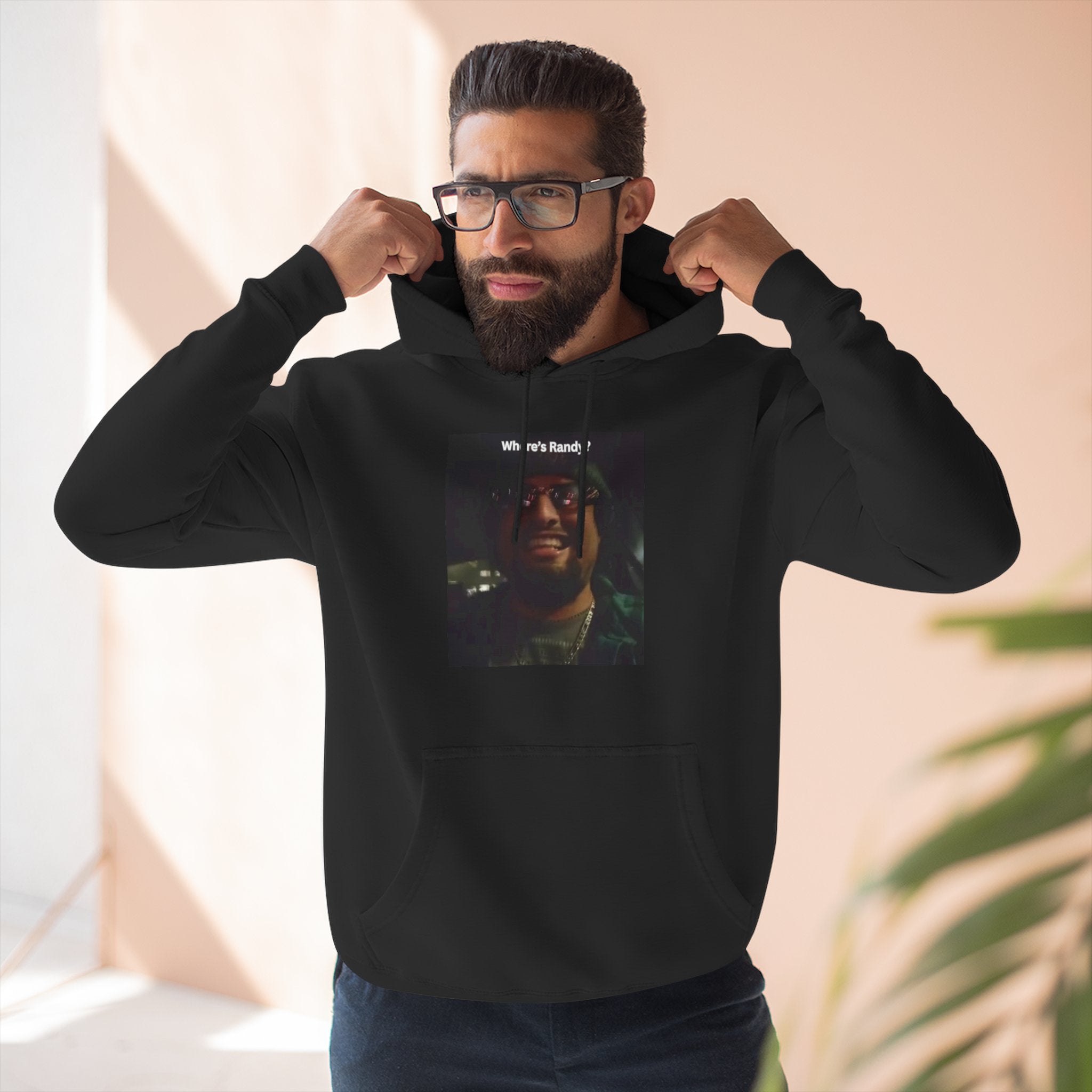 Wheres Randy Vintage Hoodie — Retro Mood Graphic Pullover