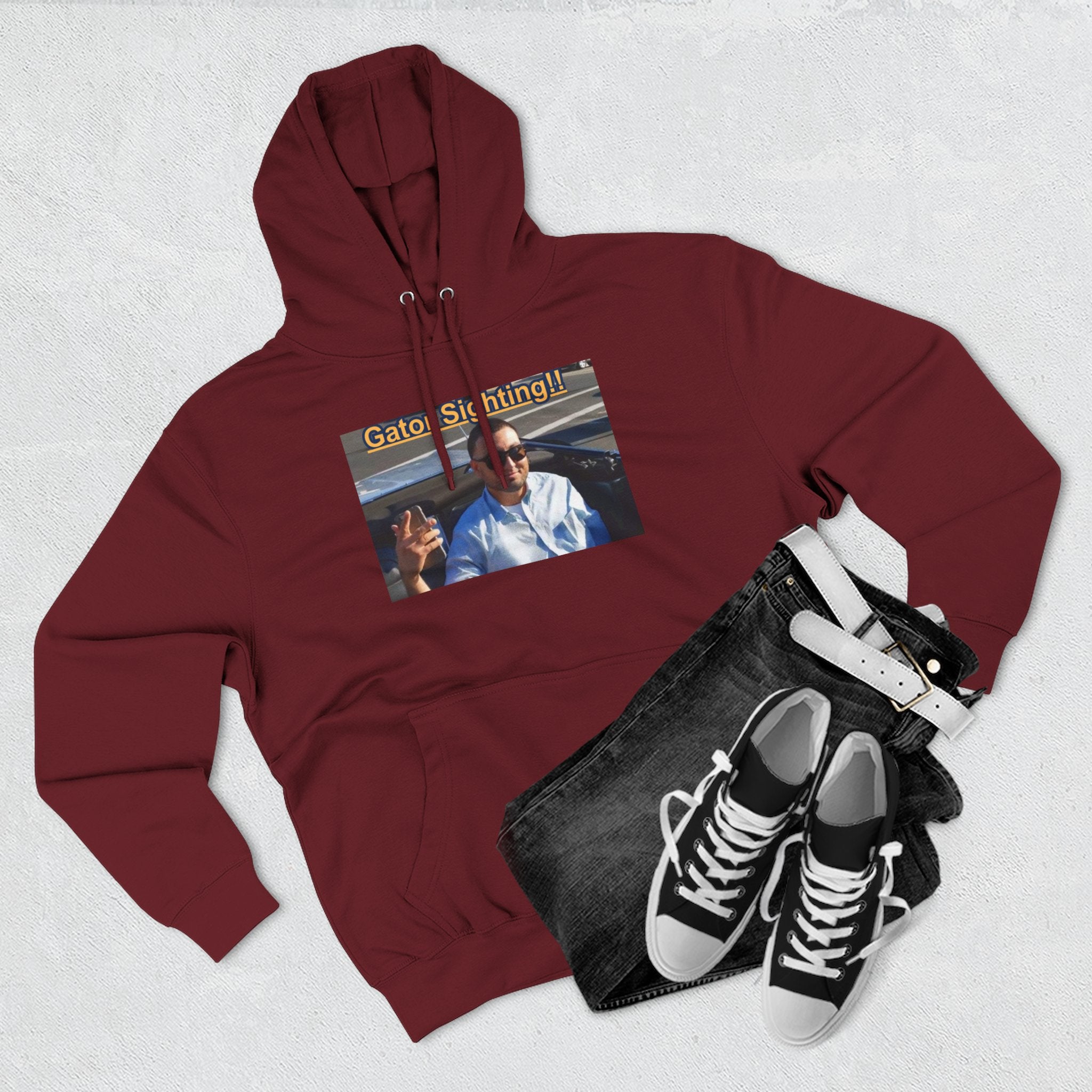 Gator Sighting Hoodie — Viral Meme Hood Pullover