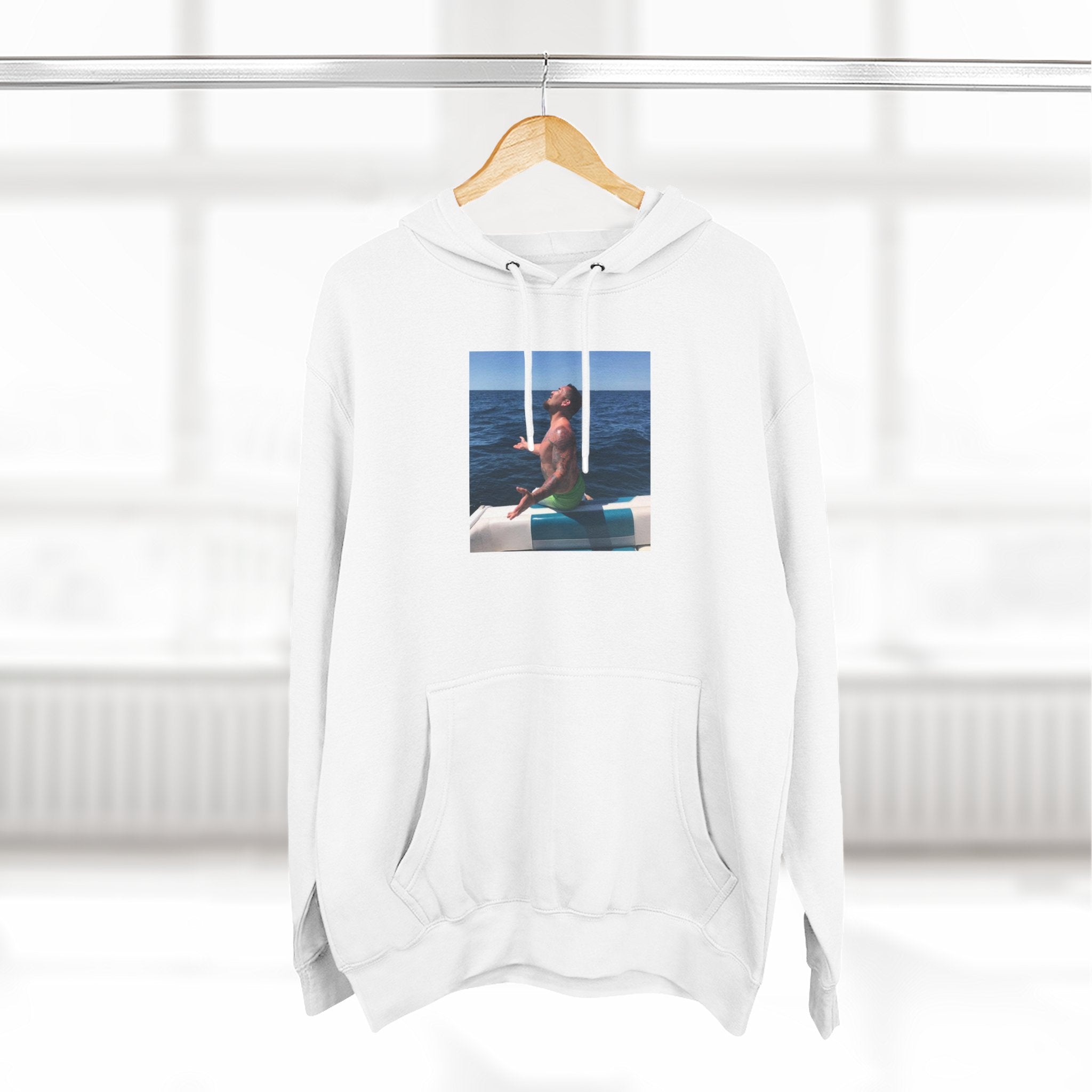 Fishy Out Of Water Hoodie — Ocean Boat Summer Vibes Fleece Pullover