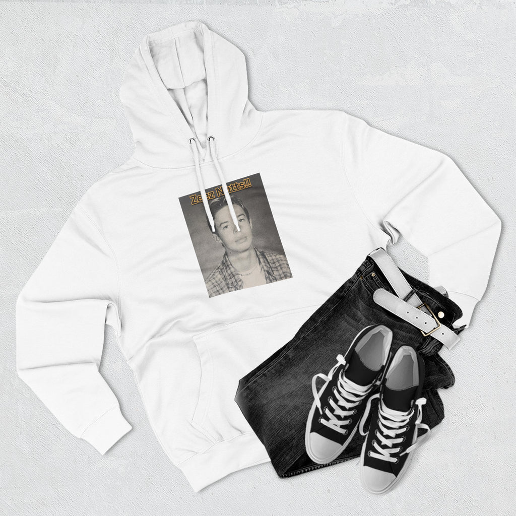 Zee'z Nutts!!   Vintage Portrait Hoodie — 'ZeeNutty' Photo Graphic Pullover