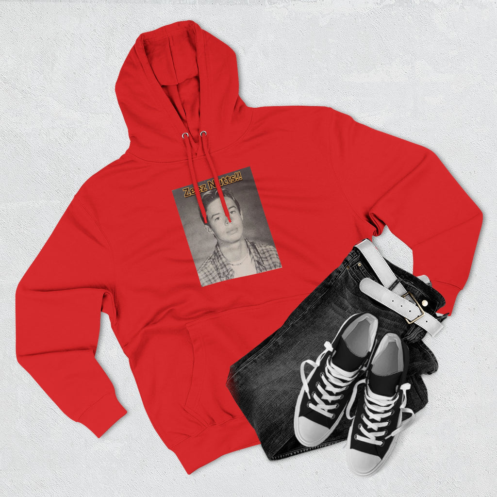 Zee'z Nutts!!   Vintage Portrait Hoodie — 'ZeeNutty' Photo Graphic Pullover