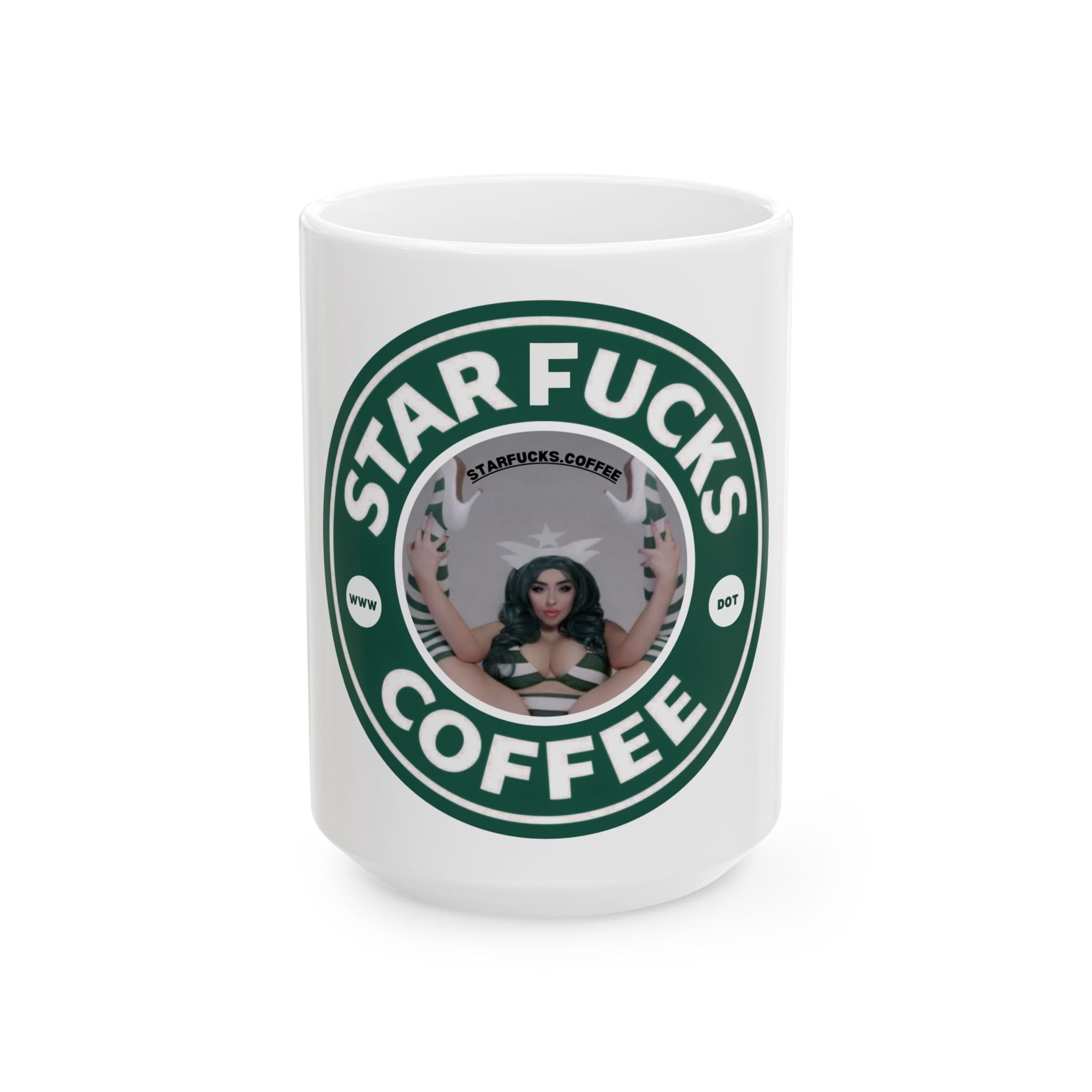 StarFucks.Coffee Ceramic Mug — Funny Coffee Cup brand (11oz/15oz)