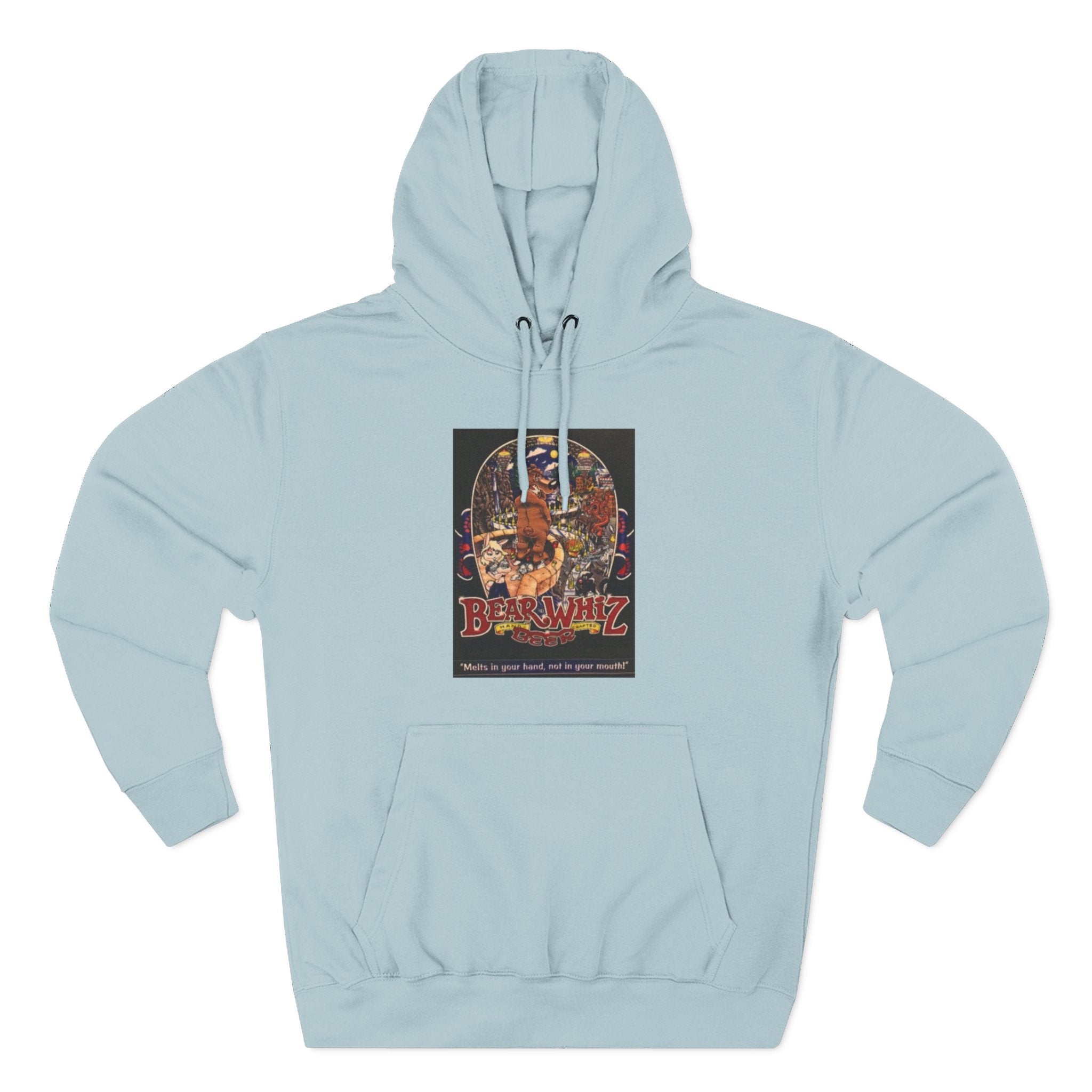 Bear Whiz Beer 3 Hoodie — 'Burning Jazz' Retro Concert Poster Fleece Hoodie