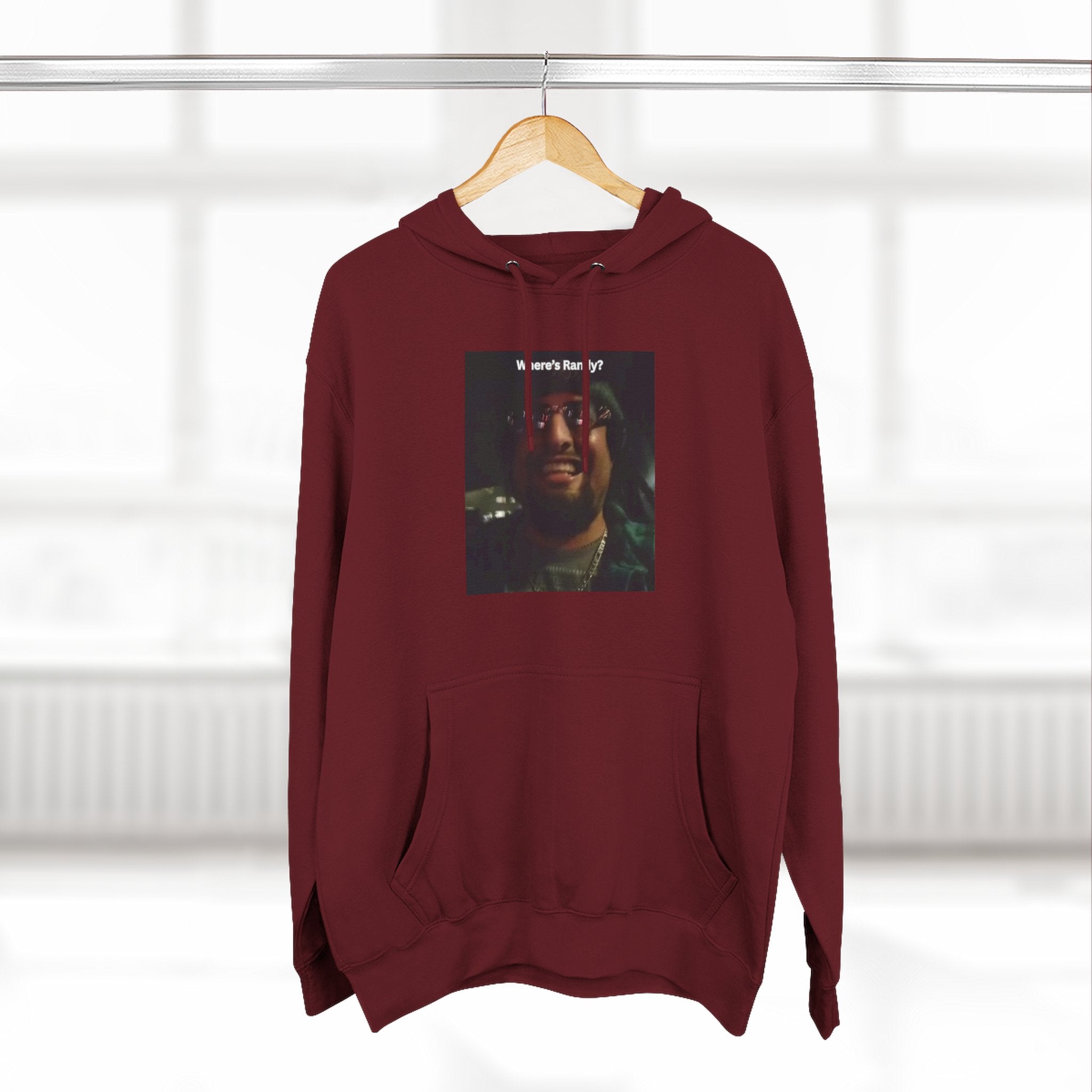 Wheres Randy Vintage Hoodie — Retro Mood Graphic Pullover