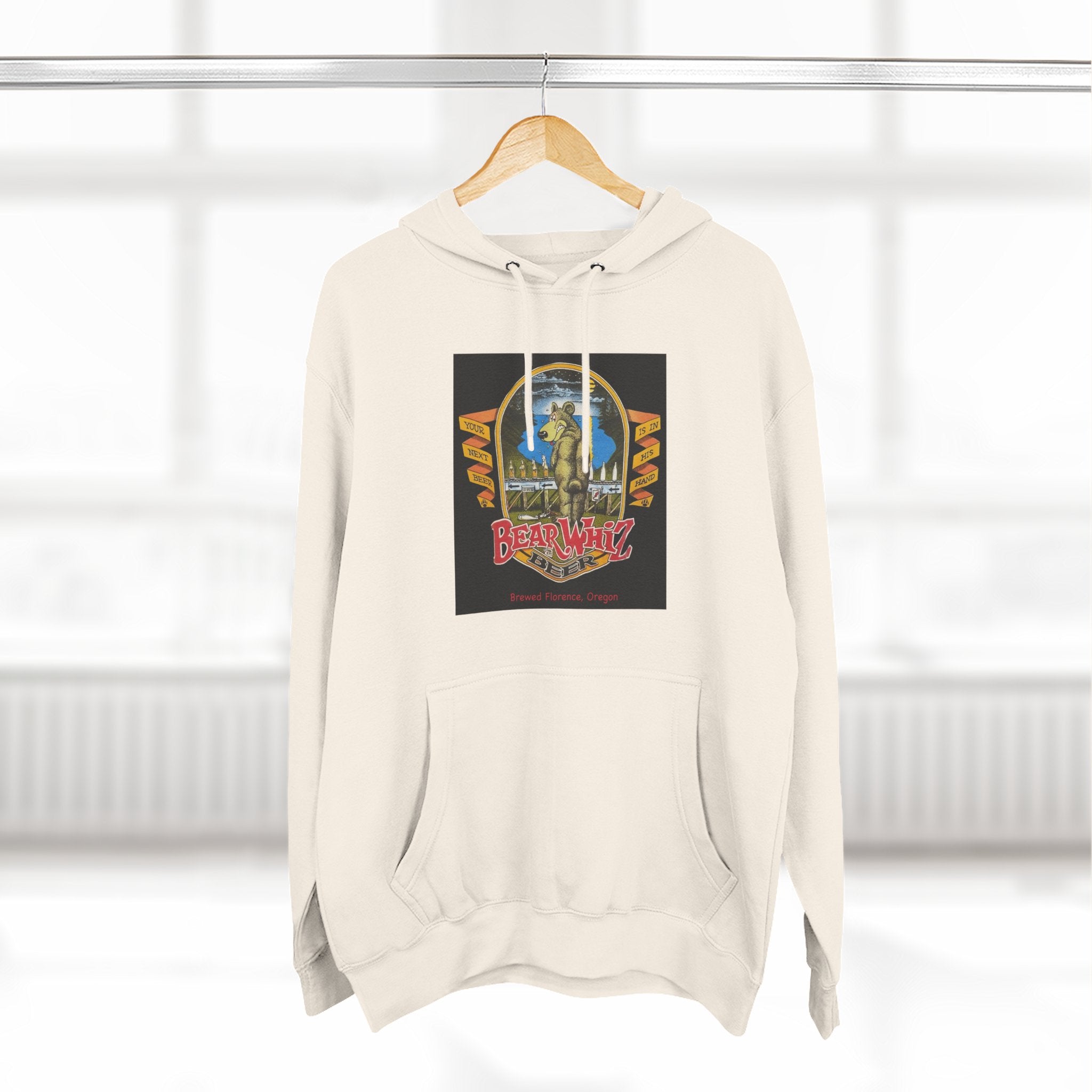 Bear Whiz Beer Original Hoodie — 'Beach Vibes' Graphic Pullover