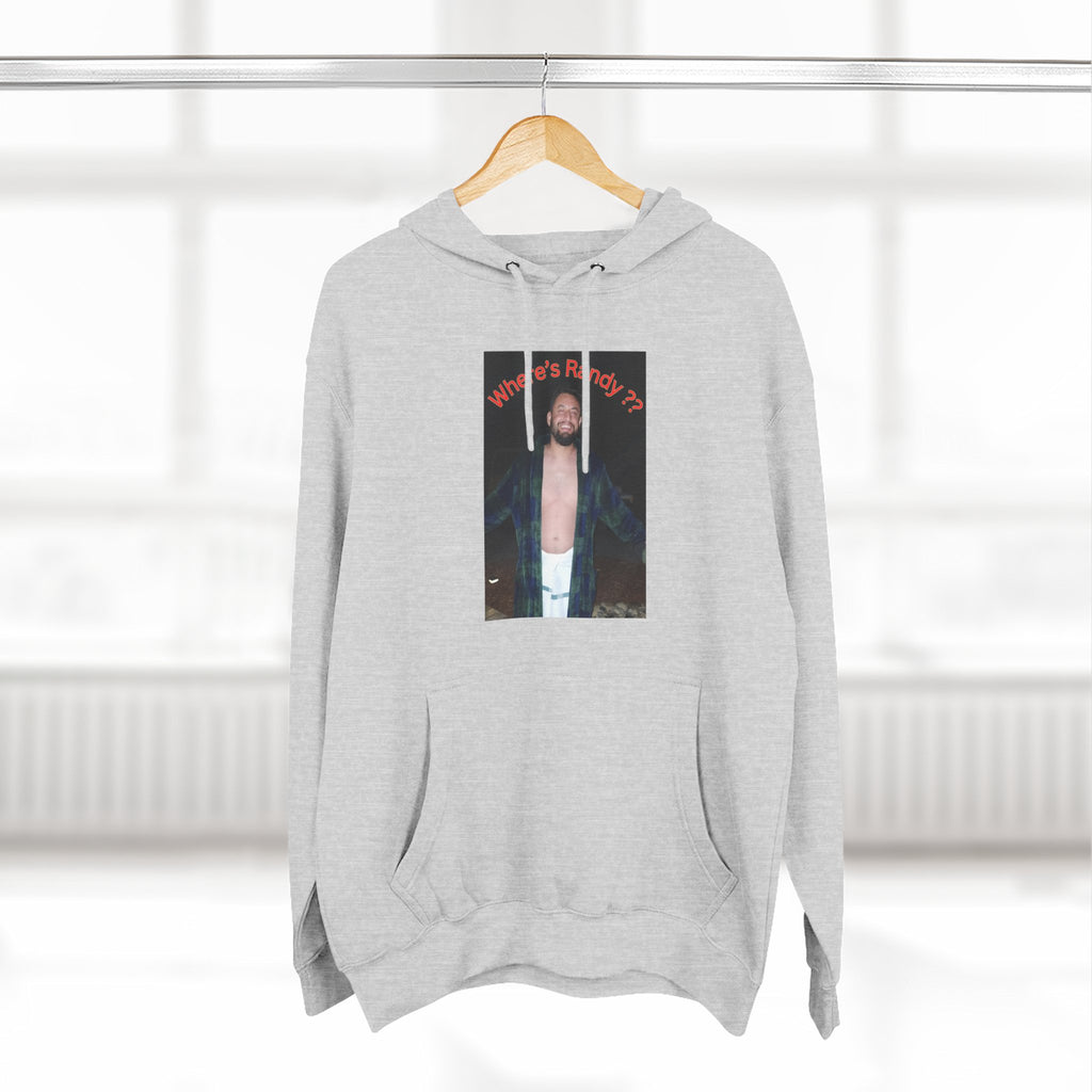 Where's Randy!!!????  Graphic Hoodie — Raised Arms Photo Print Hoodie (Three-Panel Fleece)