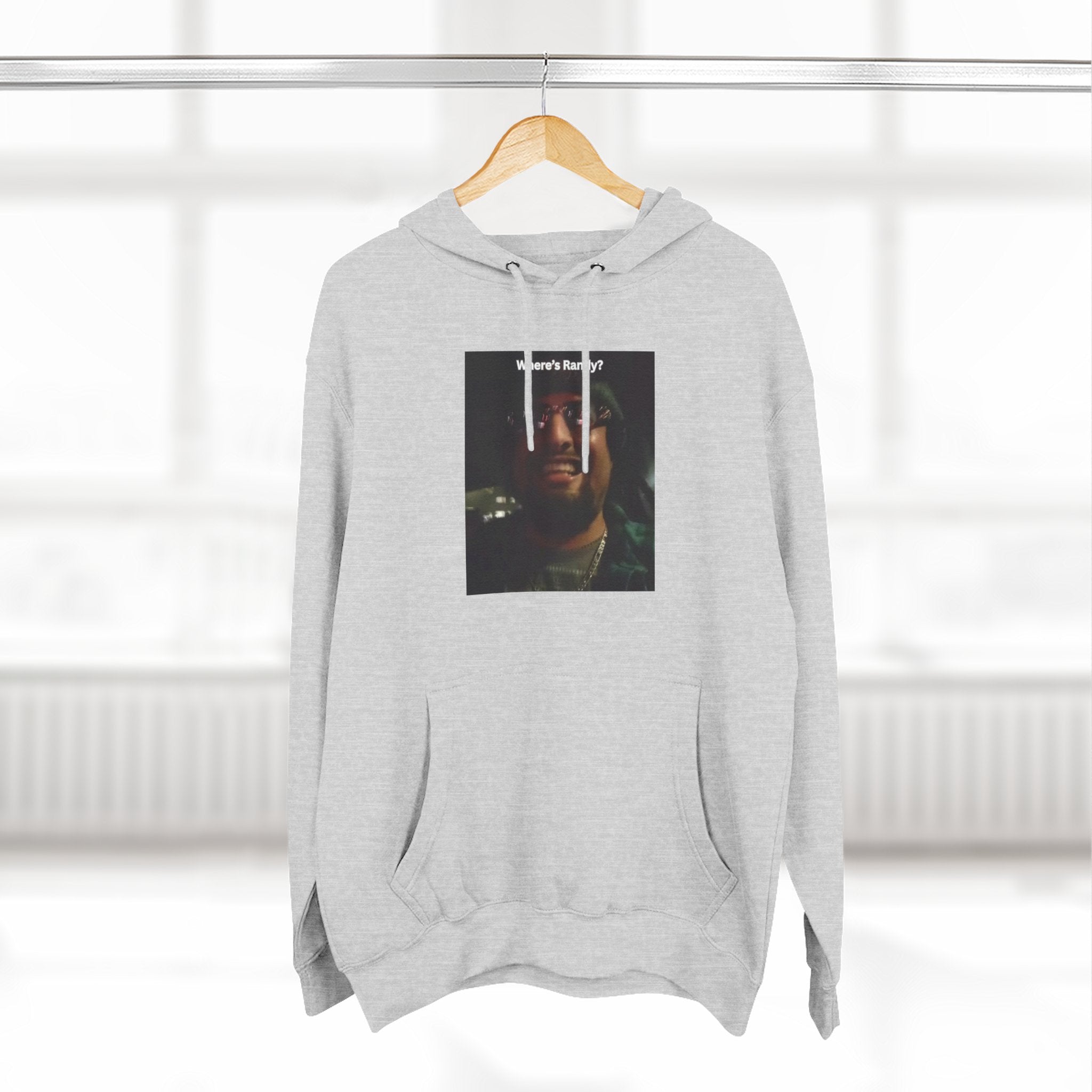 Wheres Randy Vintage Hoodie — Retro Mood Graphic Pullover