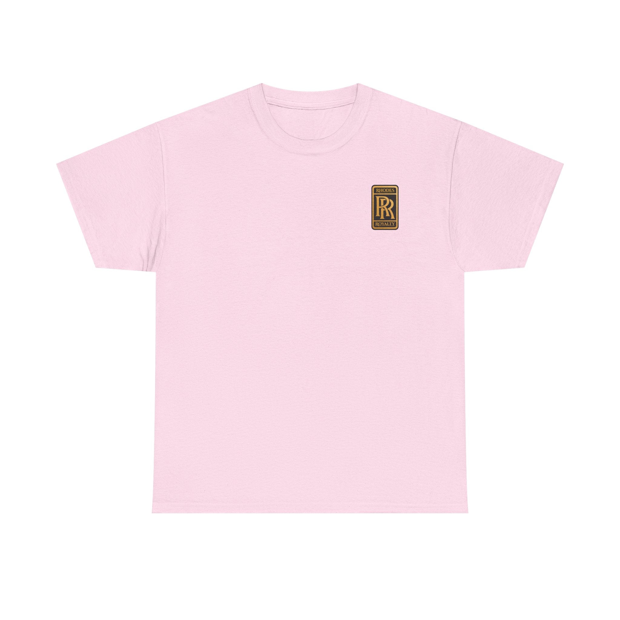 Rhodes Royalty Family Crest- Luxury Monogram T-Shirt — Small Chest Patch "RR"