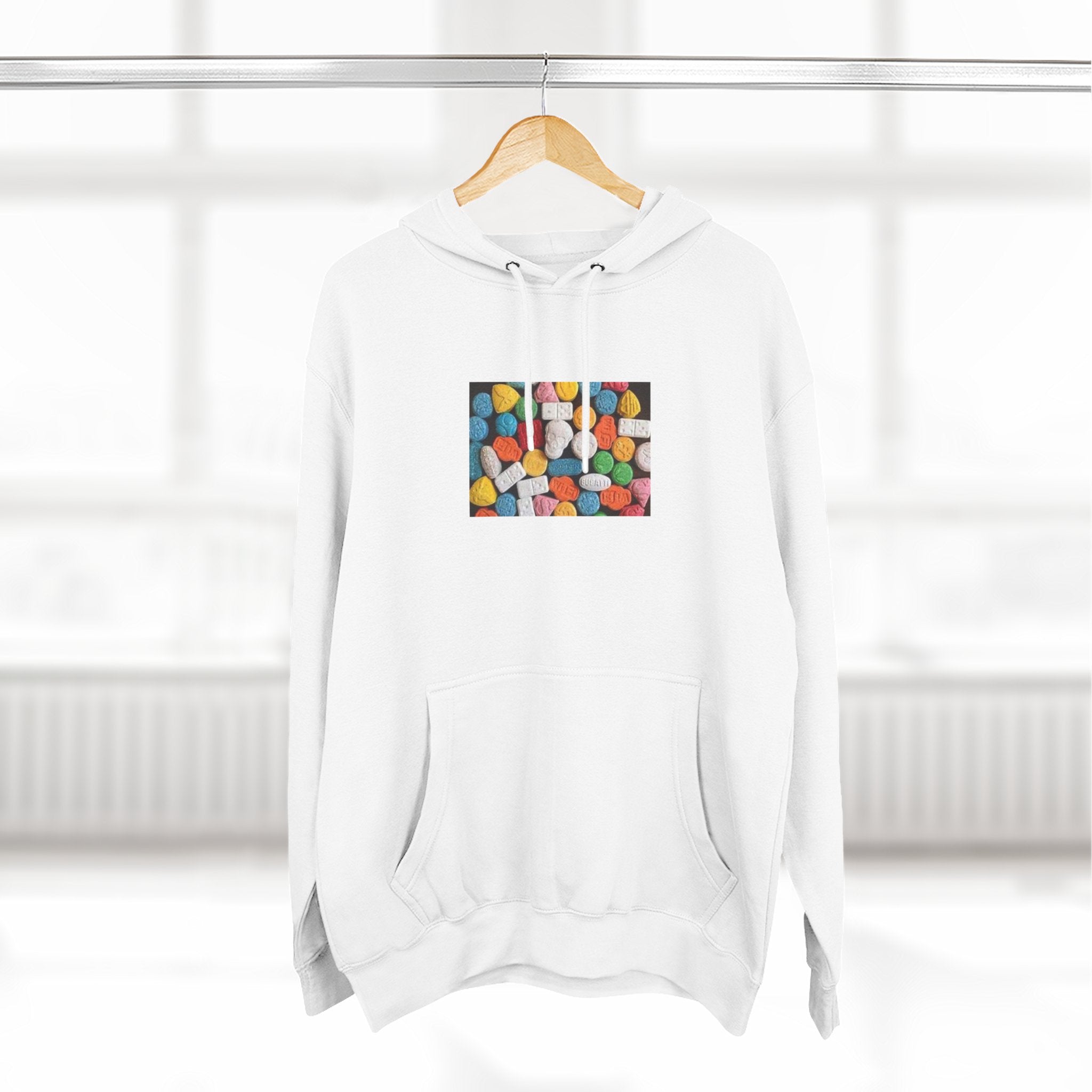Colorful Candy Photo Hoodie — Retro Sweet Treats Pullover