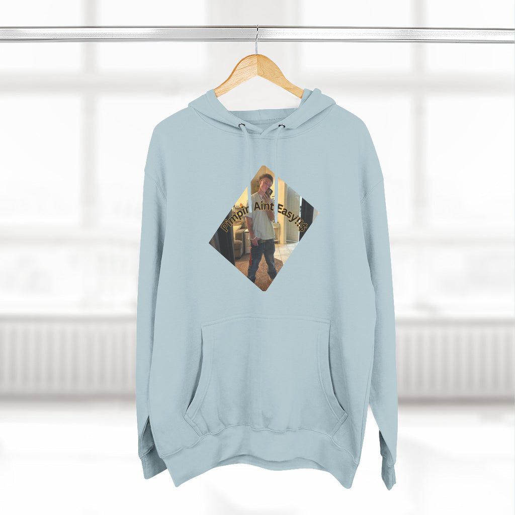 Pimpin Aint Easy (Ryder or Die Style)   Three-Panel Fleece Hoodie — Cozy Diamond Photo Graphic Pullover