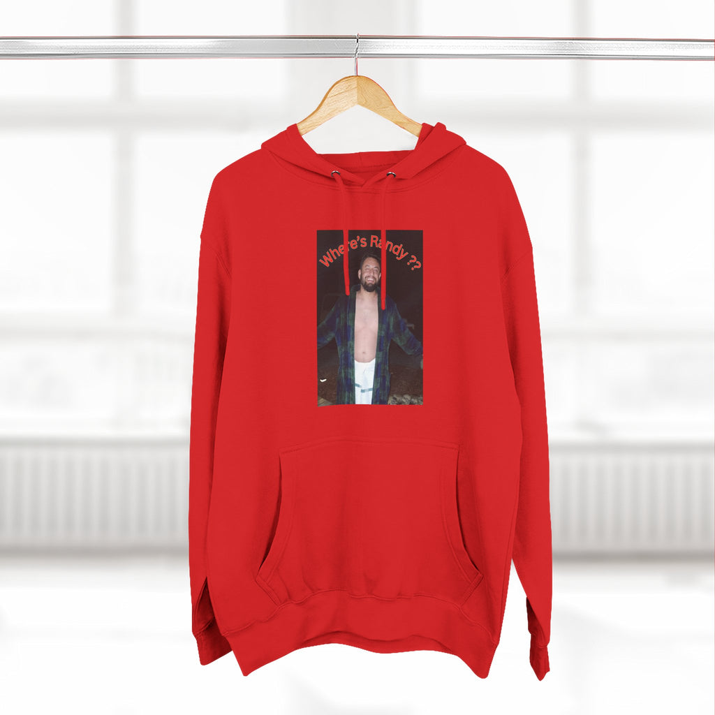 Where's Randy!!!????  Graphic Hoodie — Raised Arms Photo Print Hoodie (Three-Panel Fleece)