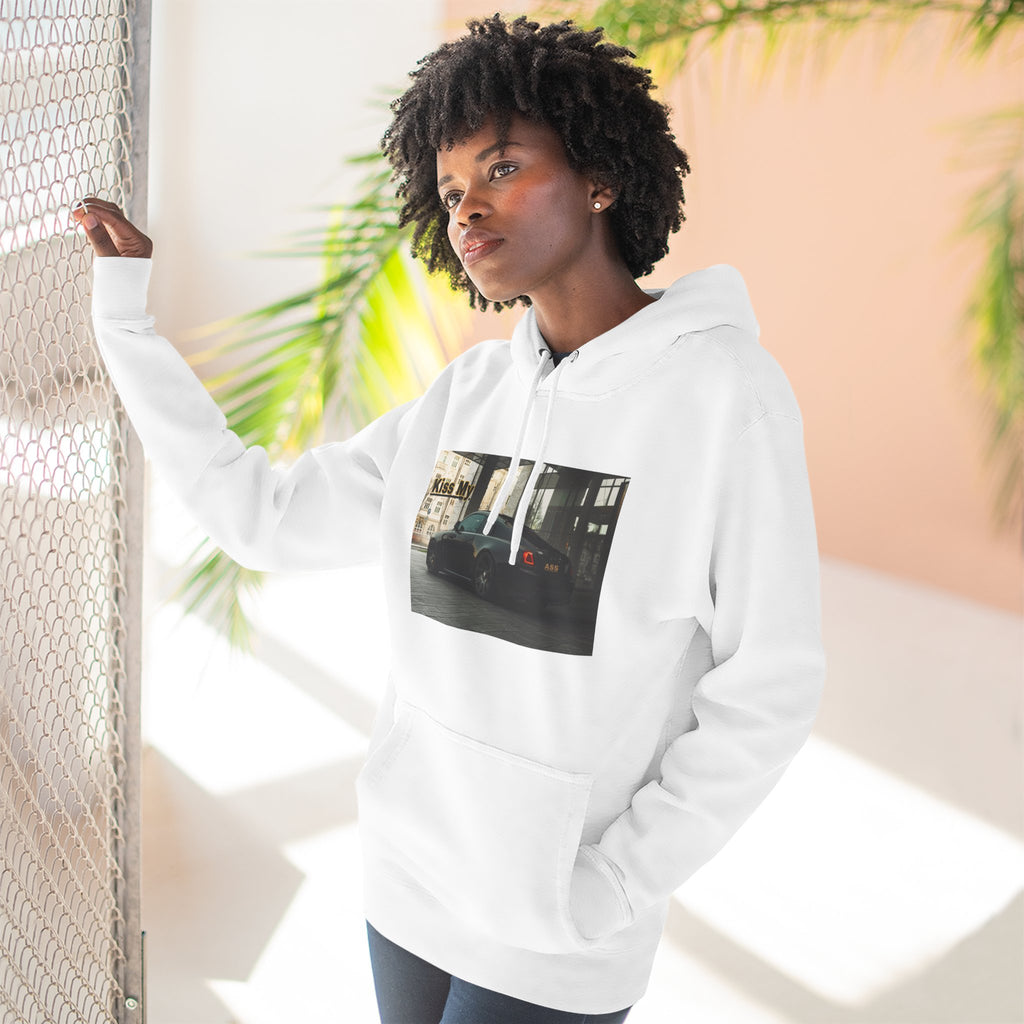 KISS MY license plate Photo Hoodie — Vintage Streetwear Pullover