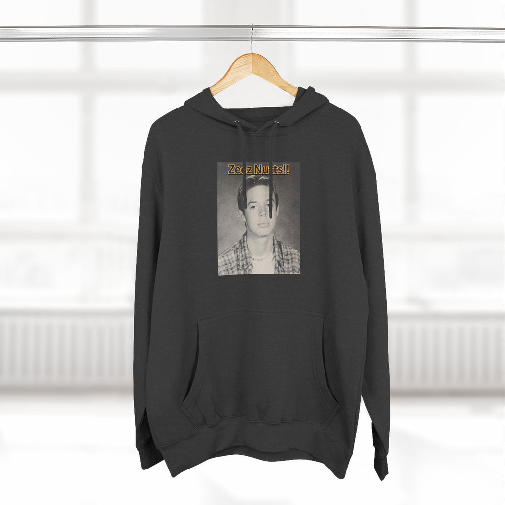 Zee'z Nutts!!   Vintage Portrait Hoodie — 'ZeeNutty' Photo Graphic Pullover