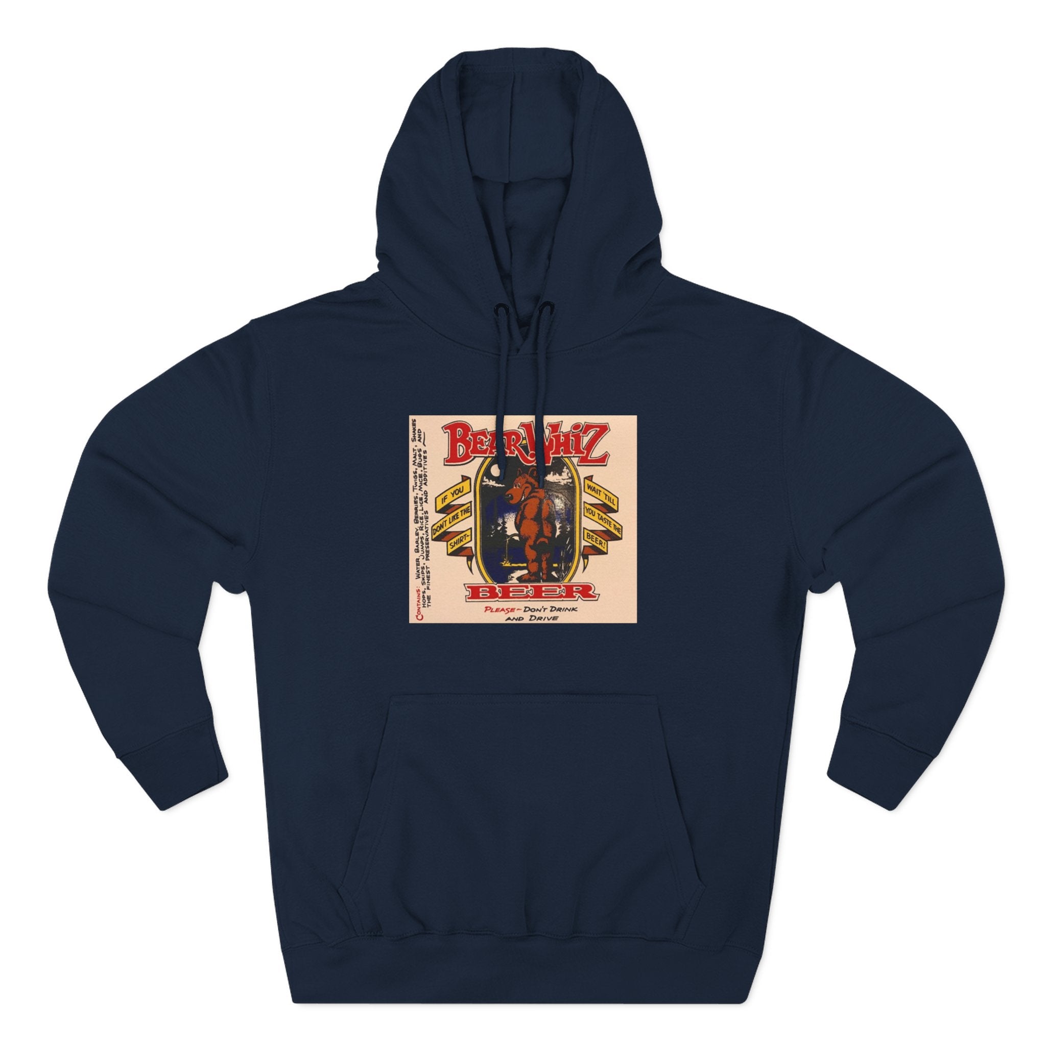 Bear Whiz Beer Original Brew Hoodie - "Bluegrass Revival" Music Poster Design