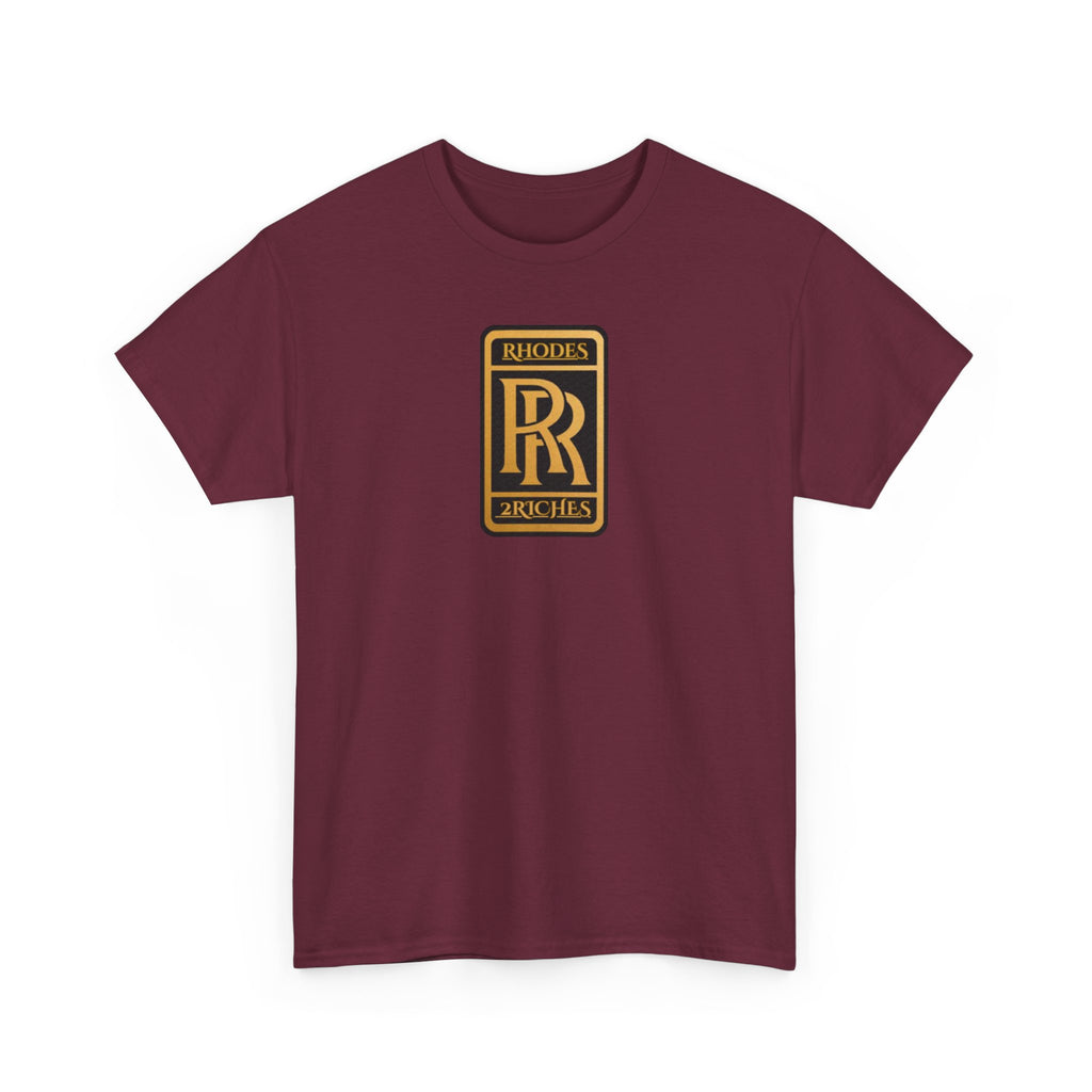 Rhodes 2 Riches Family Crest - Luxury Monogram Tee — 'RR' Rhodes & Riches Crest Cotton T-Shirt