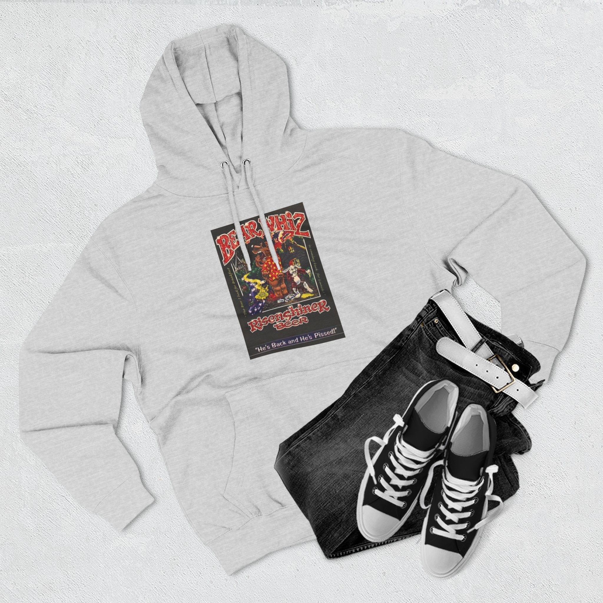 Bear Whiz Beer Rise and Shine Graphic Hoodie