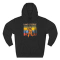 I Hate People Beer Bear Hoodie - comedy fun Retro Sunset Nature Graphic Pullover