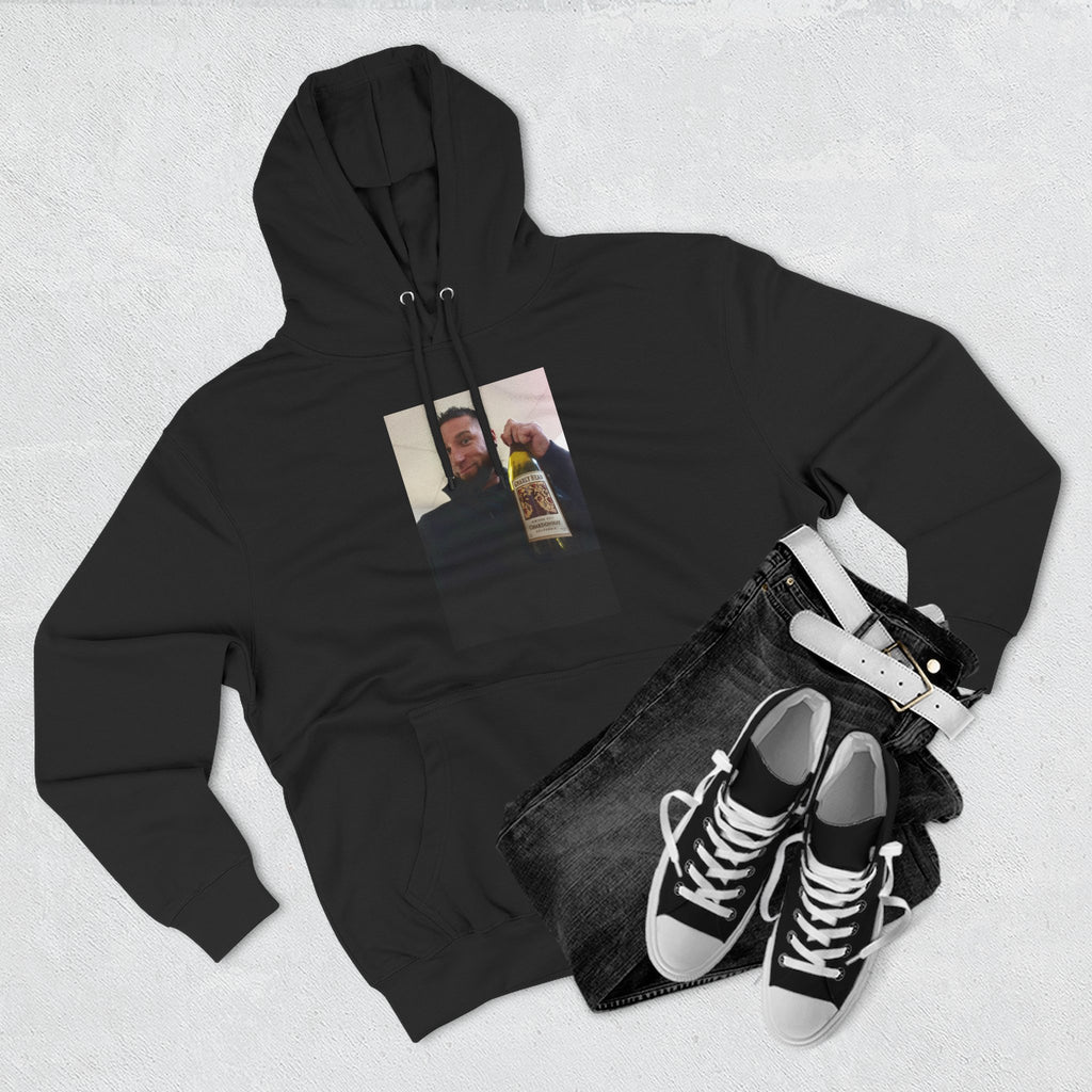 Shaun Says!      Three-Panel Fleece Hoodie – Vintage Photo Collage Printed Hoodie