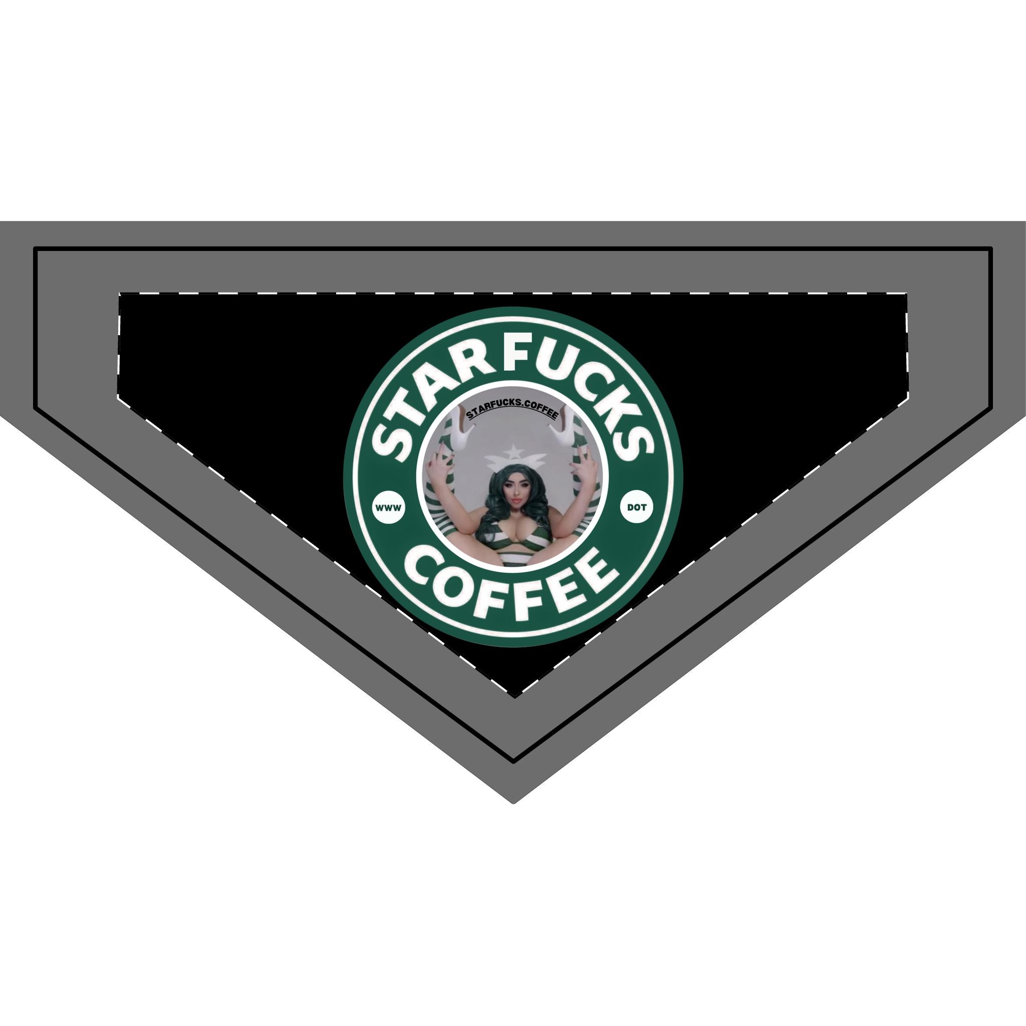 Clip-on Pet Bandana — Starfucks.Coffee Novelty Dog Bandana