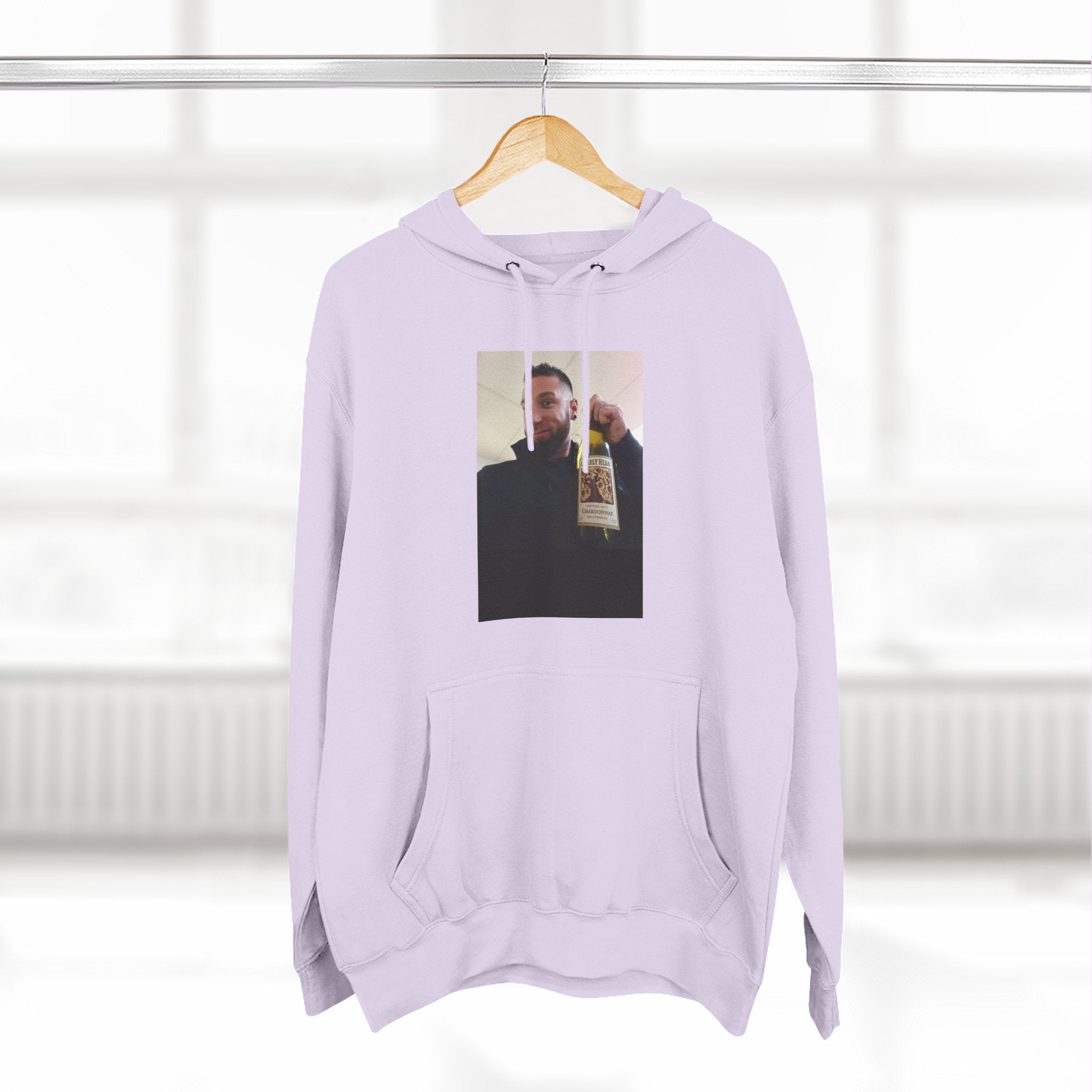 Shaun Says!      Three-Panel Fleece Hoodie – Vintage Photo Collage Printed Hoodie