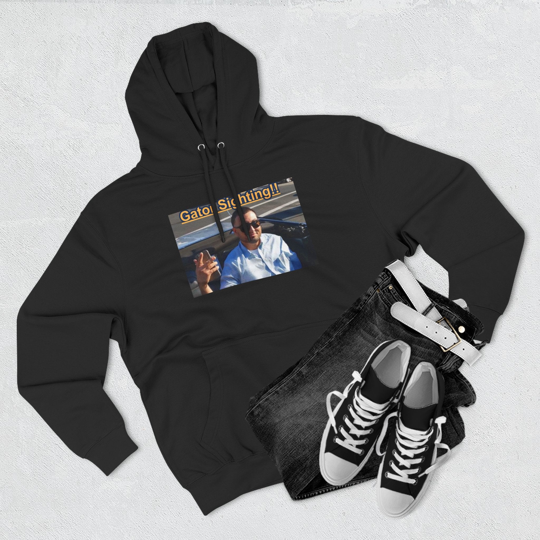 Gator Sighting Hoodie — Viral Meme Hood Pullover