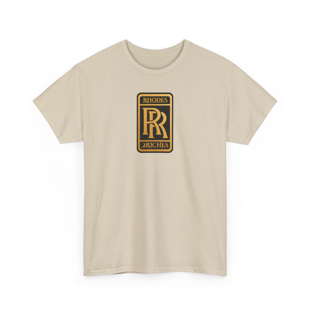 Rhodes 2 Riches Family Crest - Luxury Monogram Tee — 'RR' Rhodes & Riches Crest Cotton T-Shirt