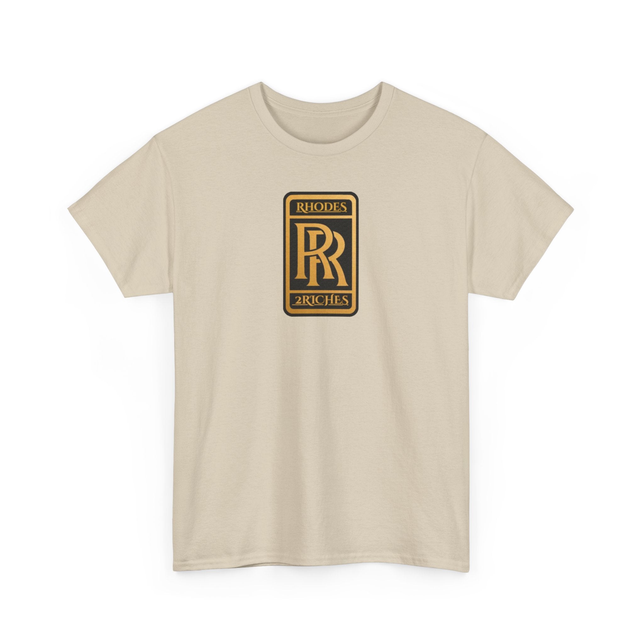 Rhodes 2 Riches Family Crest - Luxury Monogram Tee — 'RR' Rhodes & Riches Crest Cotton T-Shirt