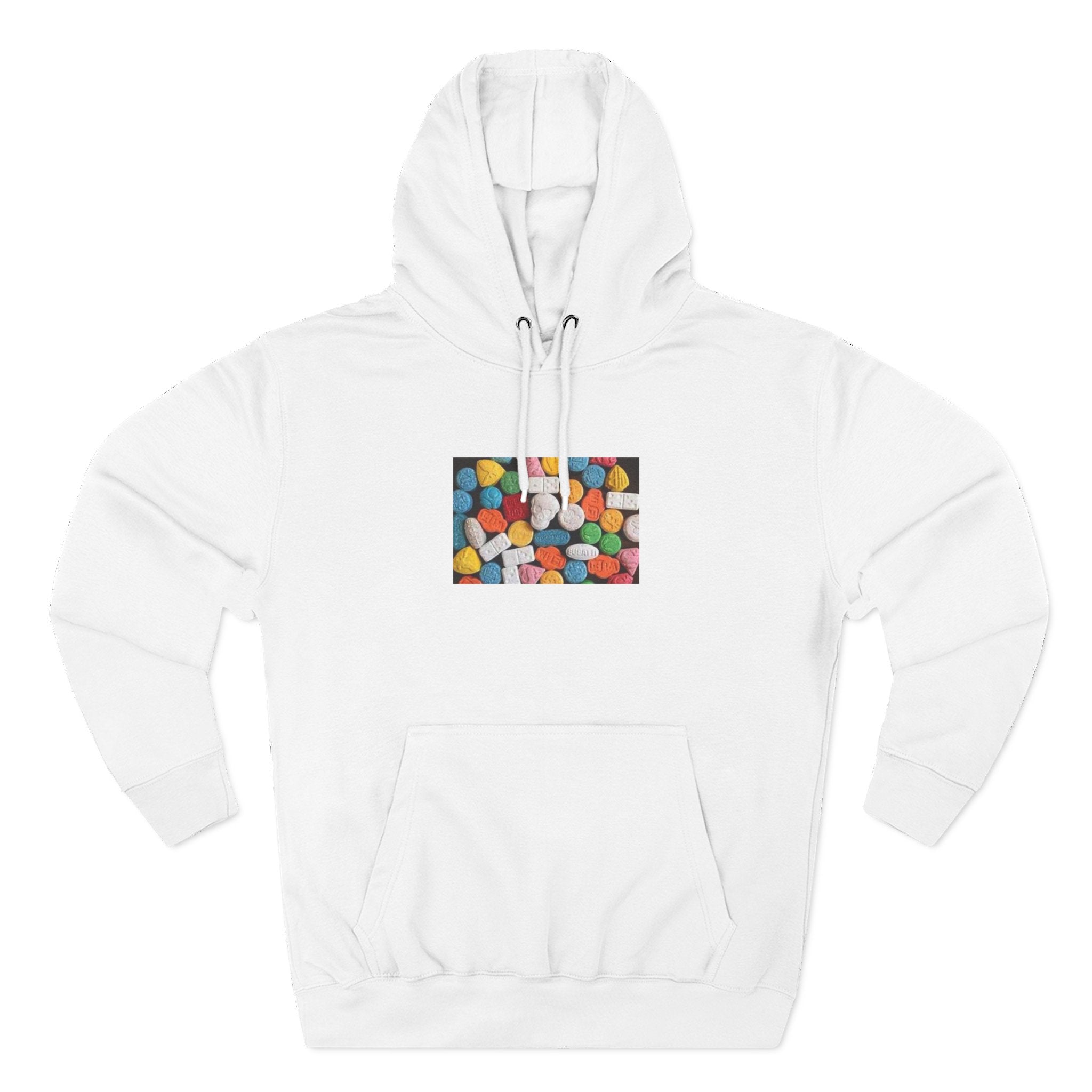 Colorful Candy Photo Hoodie — Retro Sweet Treats Pullover