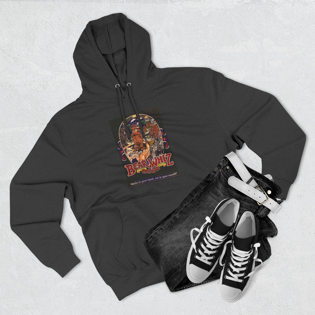 Bear Whiz Beer 3 Hoodie — 'Burning Jazz' Retro Concert Poster Fleece Hoodie