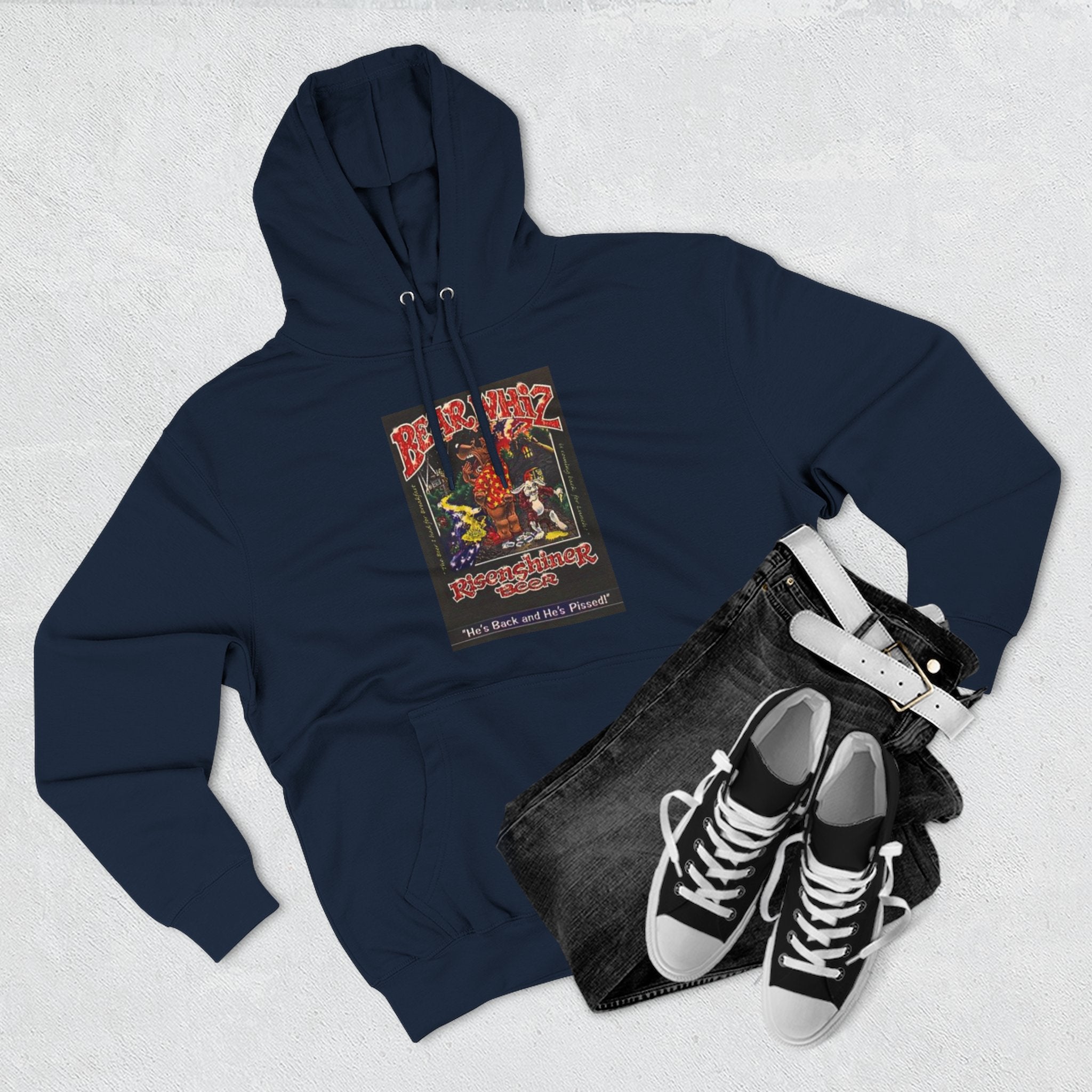 Bear Whiz Beer Rise and Shine Graphic Hoodie