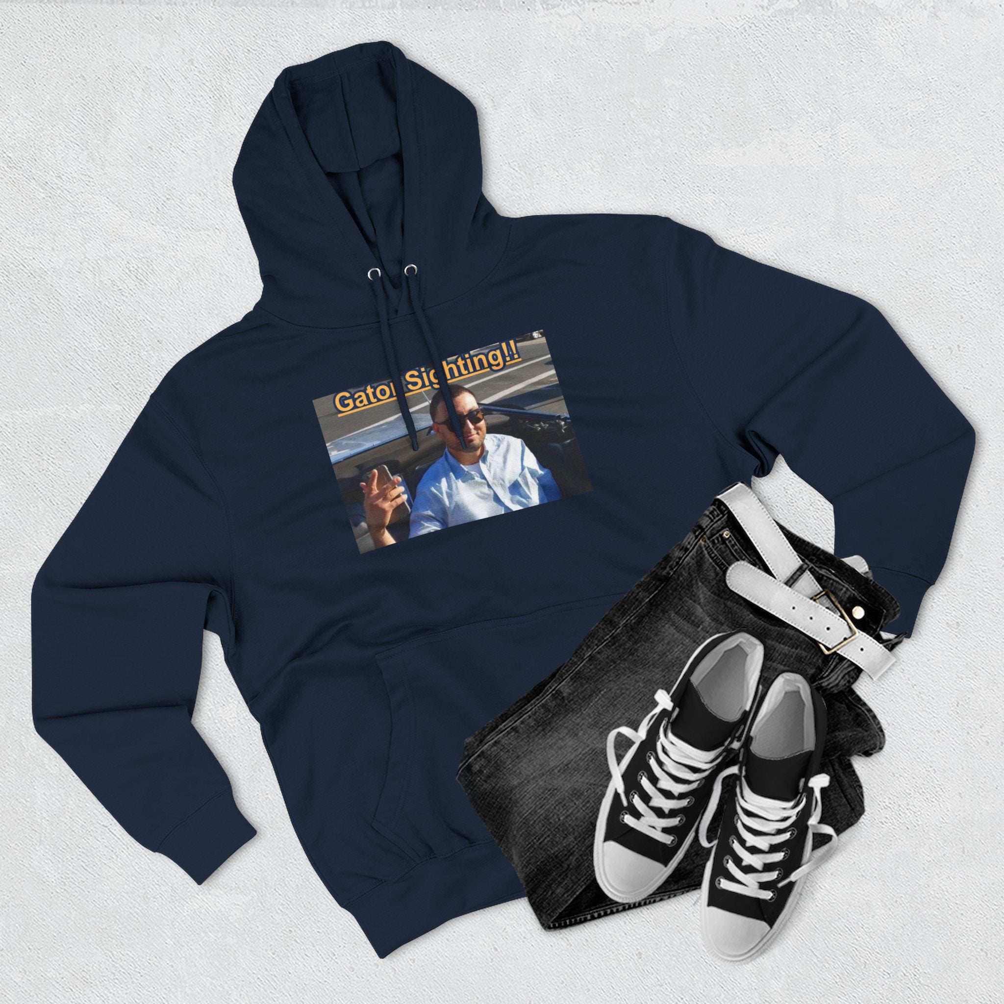 Gator Sighting Hoodie — Viral Meme Hood Pullover