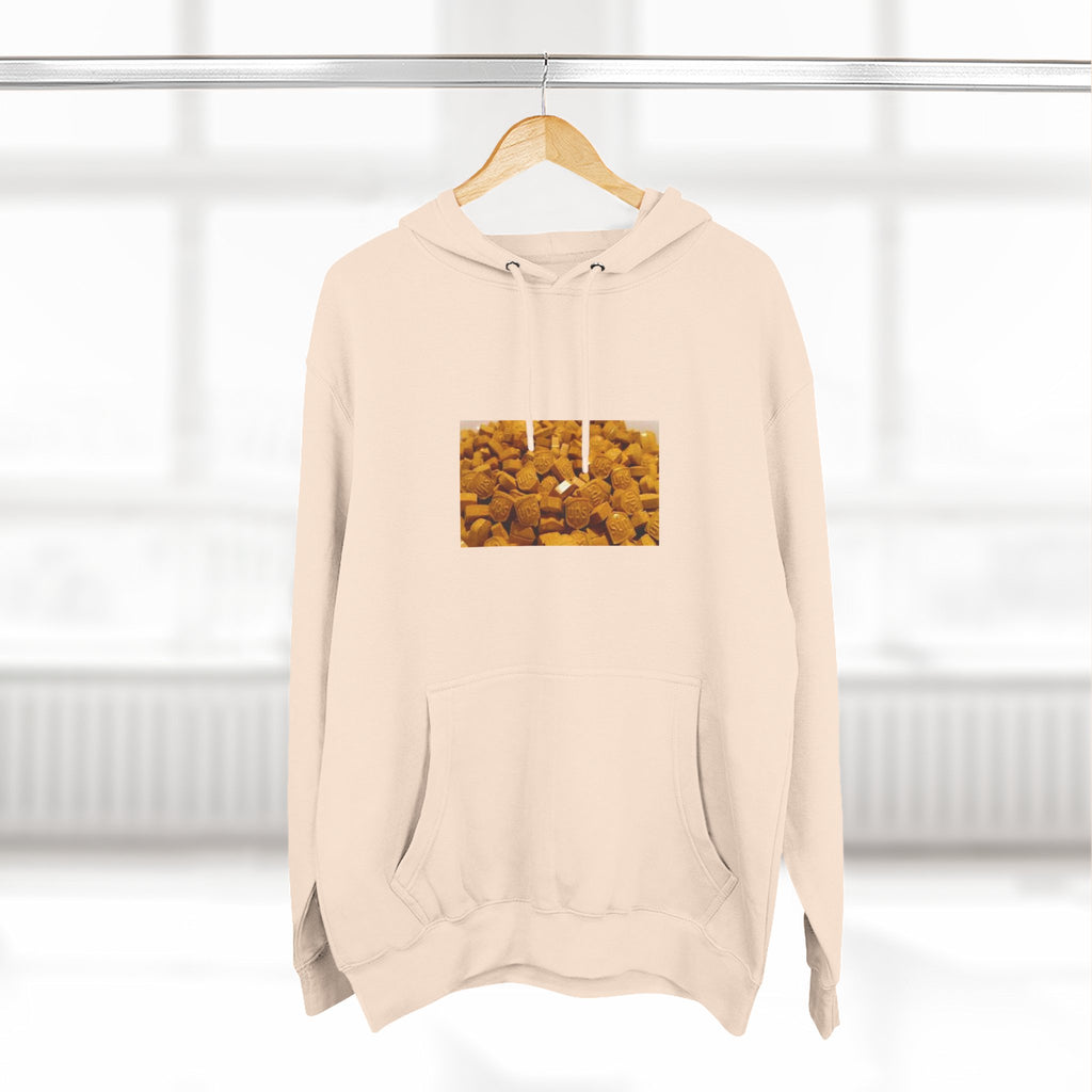 UPS Delivery Hoodie — Golden Nugget Pattern Chest Print Fleece Hoodie