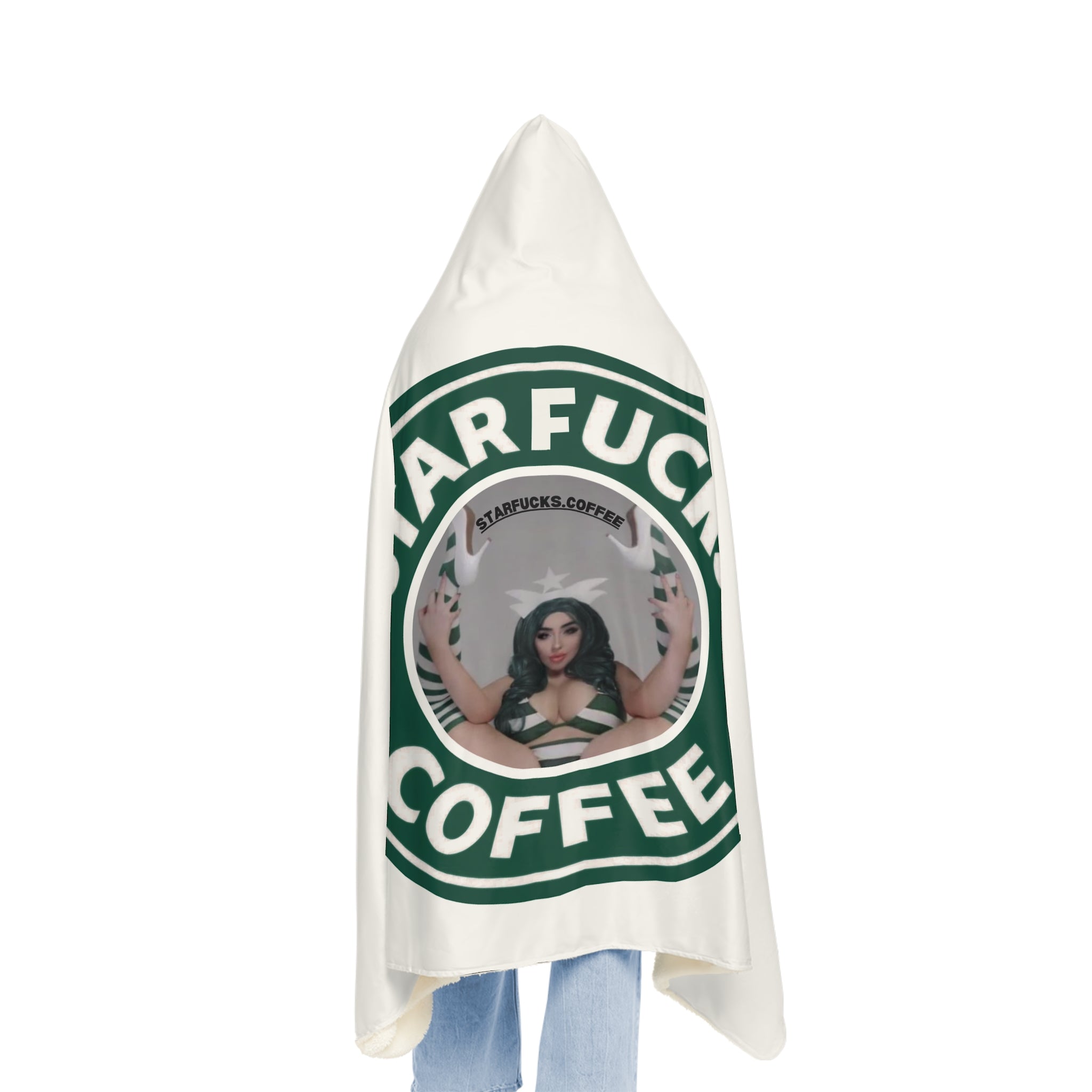 StarFucks.Coffee Snuggie Hooded Blanket