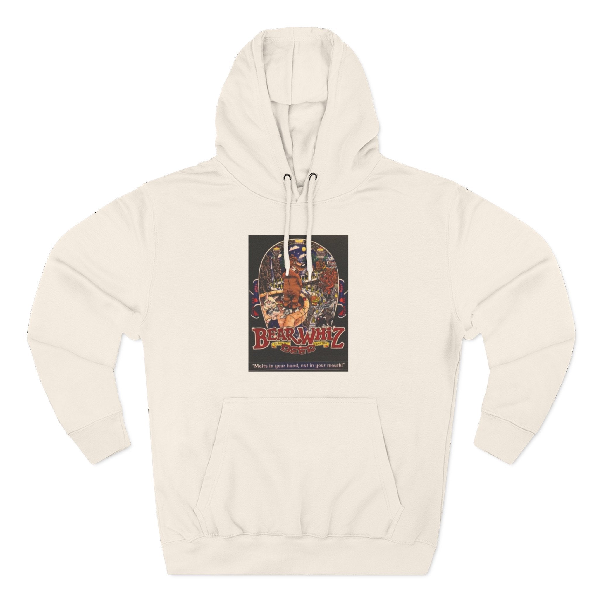 Bear Whiz Beer 3 Hoodie — 'Burning Jazz' Retro Concert Poster Fleece Hoodie