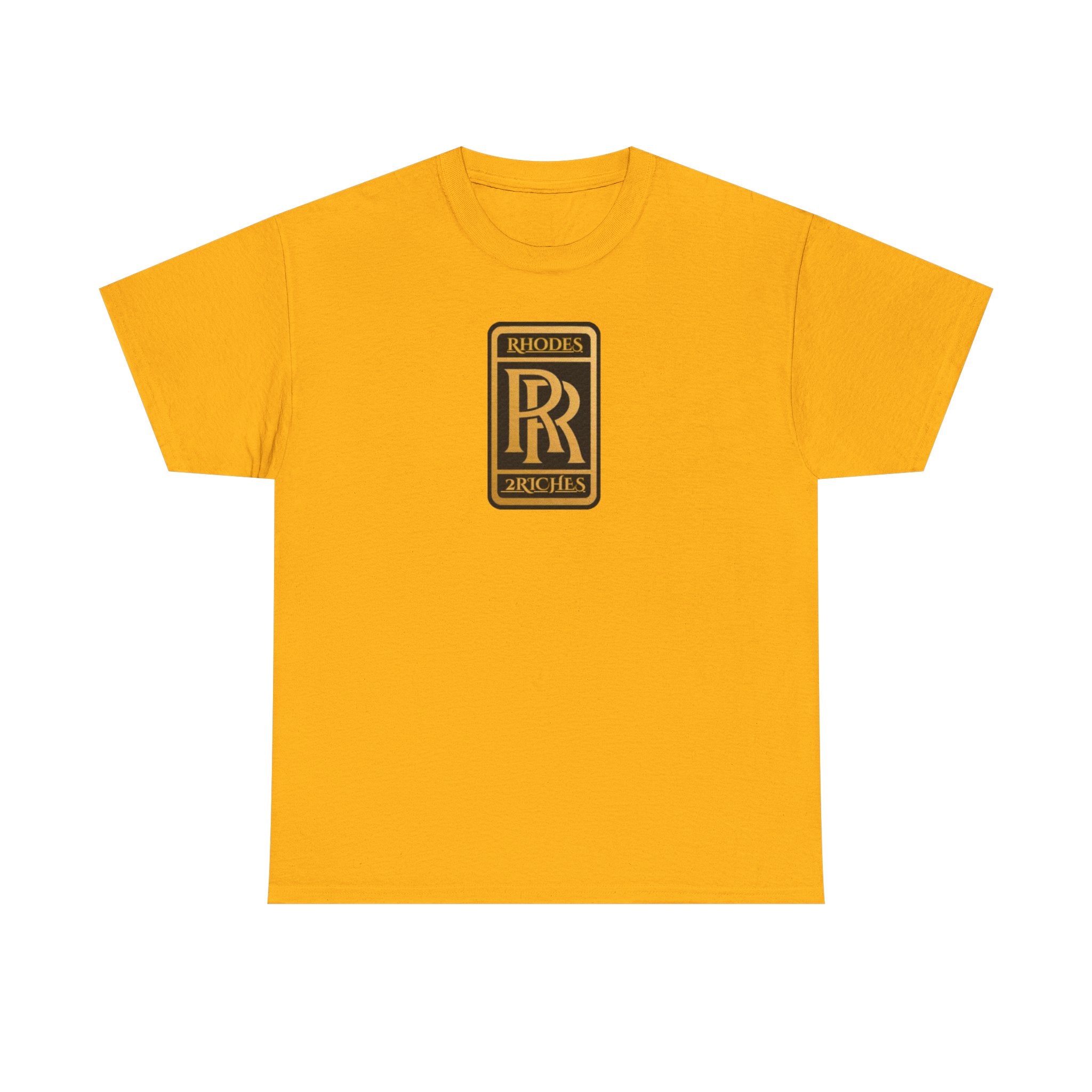 Rhodes 2 Riches Family Crest - Luxury Monogram Tee — 'RR' Rhodes & Riches Crest Cotton T-Shirt
