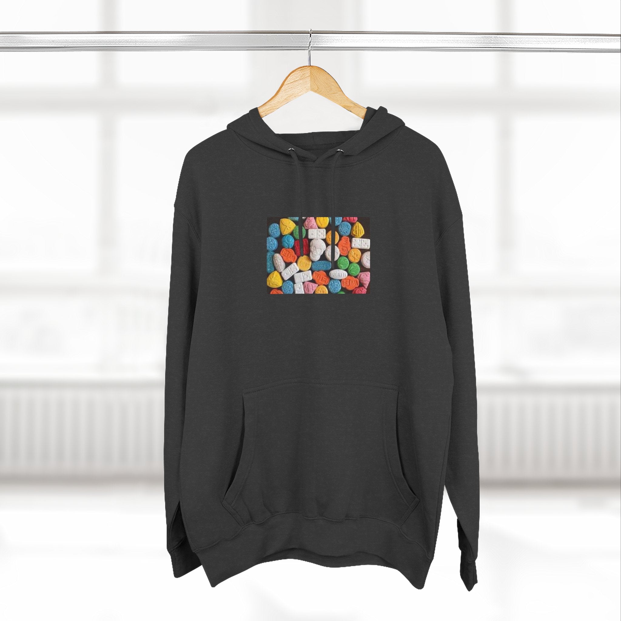 Colorful Candy Photo Hoodie — Retro Sweet Treats Pullover