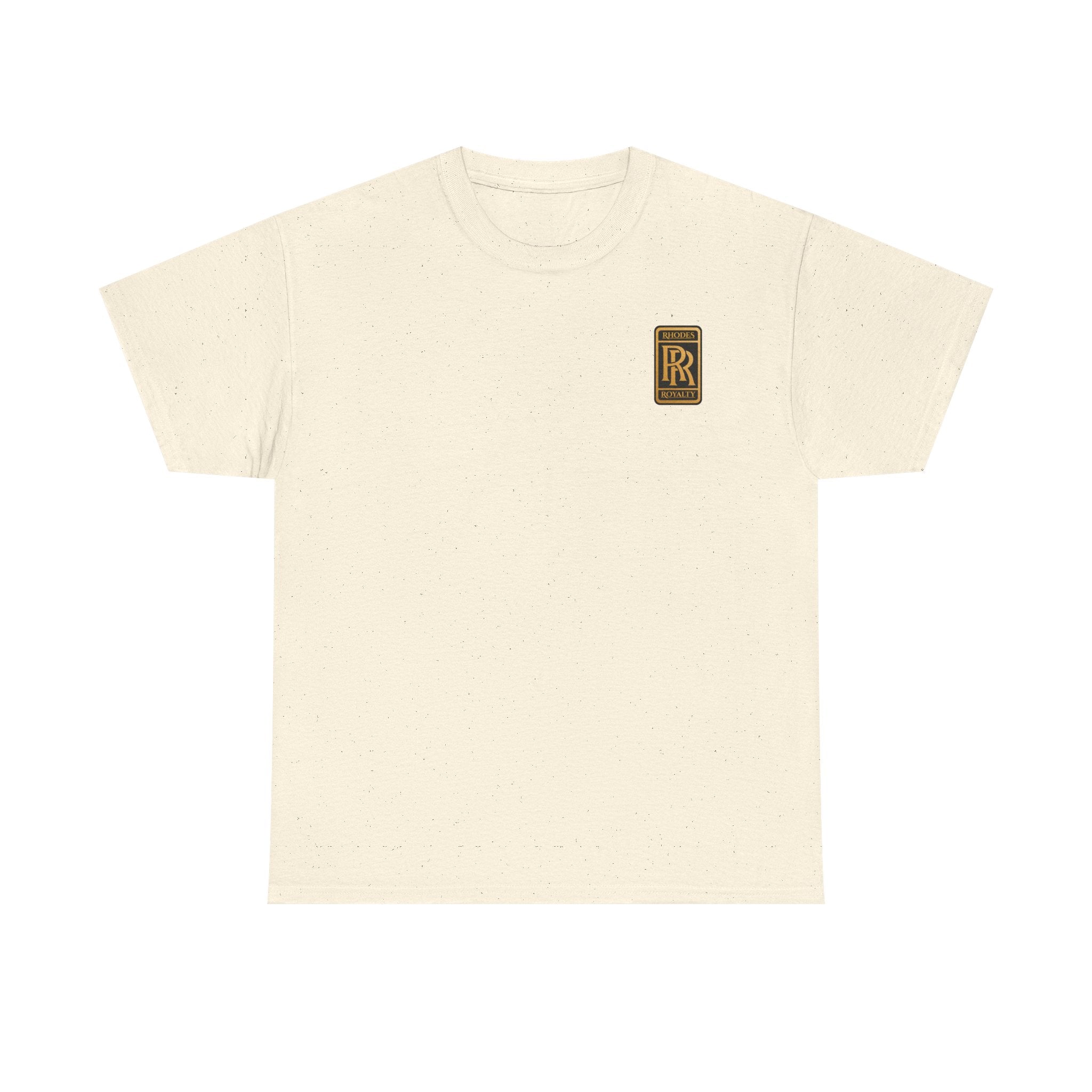 Rhodes Royalty Family Crest- Luxury Monogram T-Shirt — Small Chest Patch "RR"