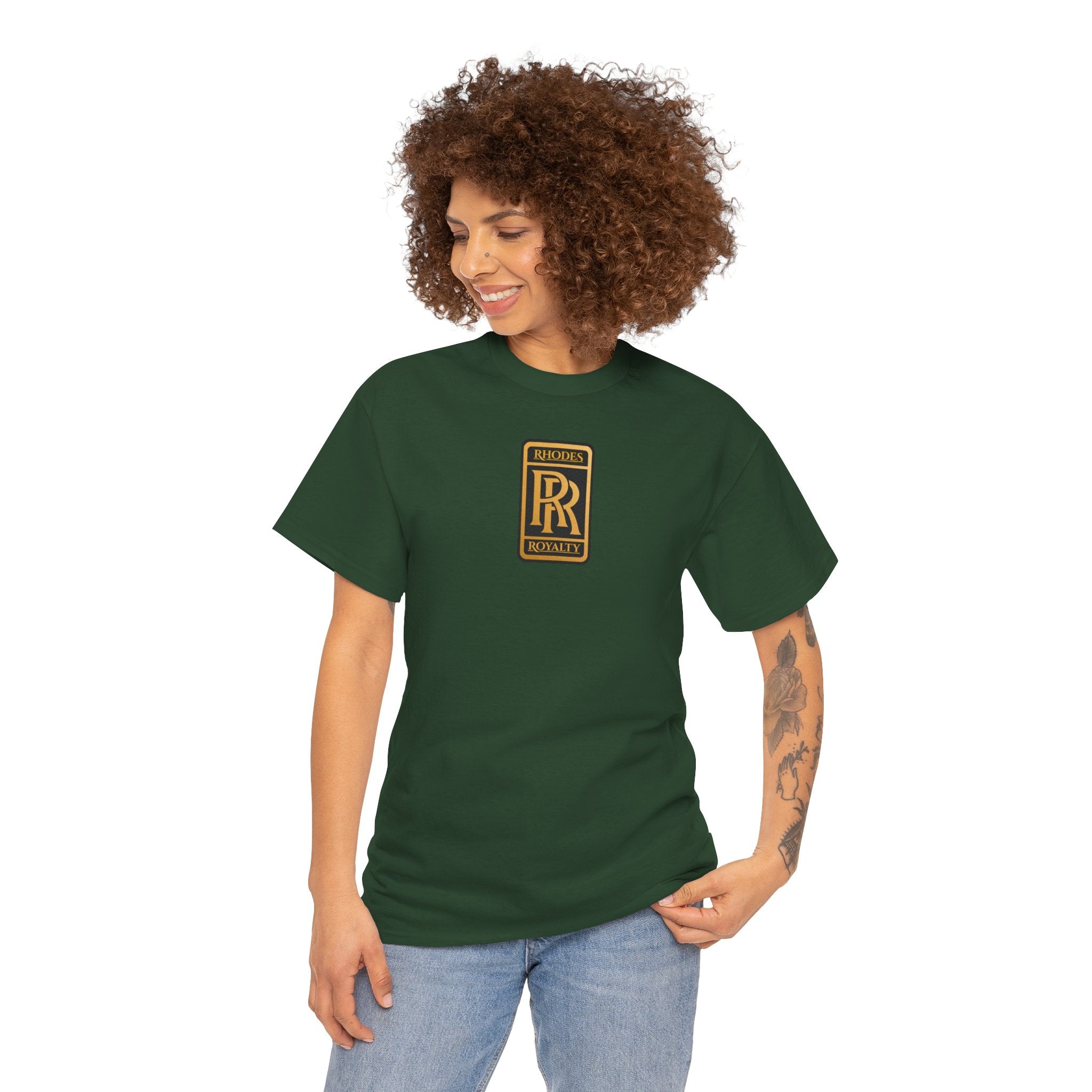 Rhodes Royalty Family Crest -  Vintage Gold Crest Tee