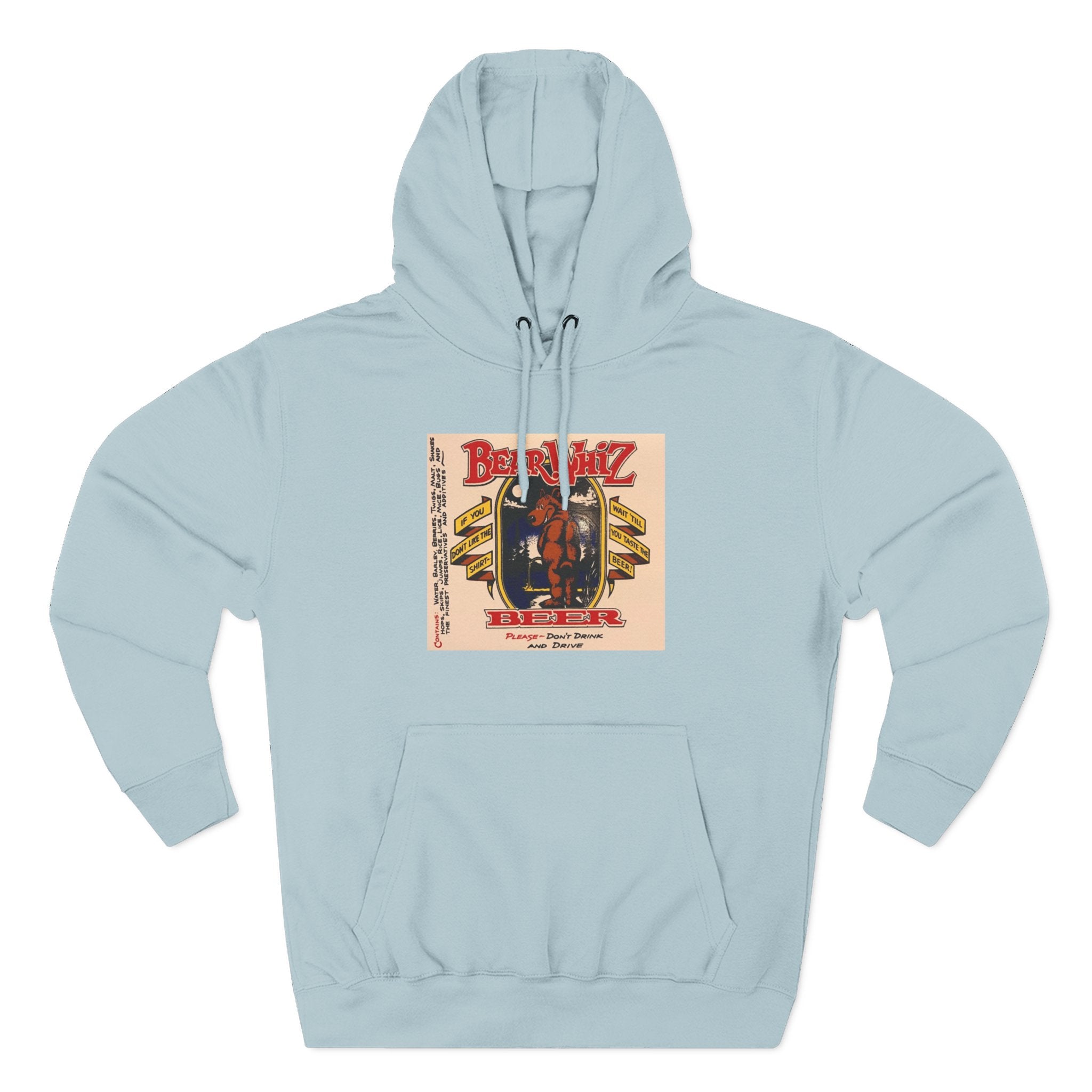 Bear Whiz Beer Original Brew Hoodie - "Bluegrass Revival" Music Poster Design