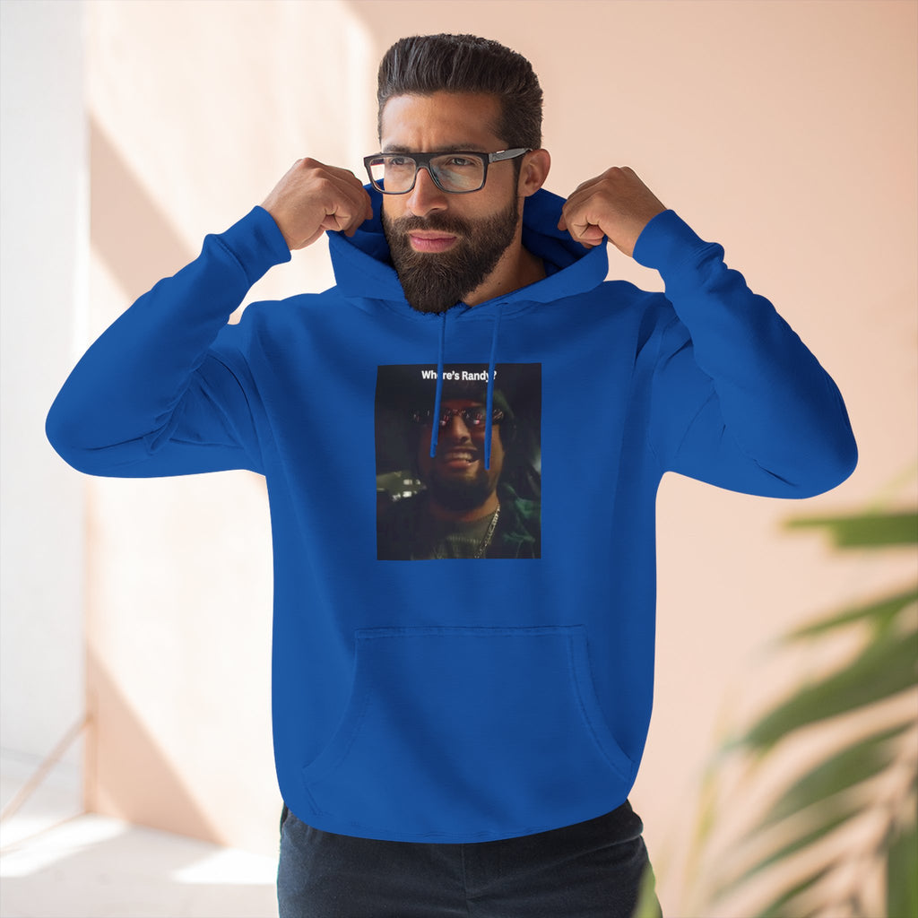 Wheres Randy Vintage Hoodie — Retro Mood Graphic Pullover
